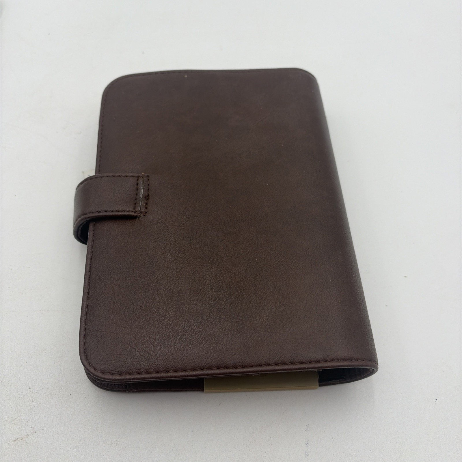 Mundi Mundex Daily Planner Organizer with Card Slots leather like Brown 6 ring