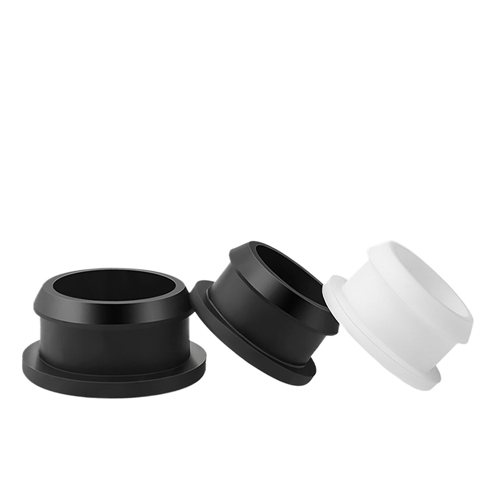 Black / White Snap-On Hole Plug Silicone Rubber Blanking Seal Bung Pipe Tube