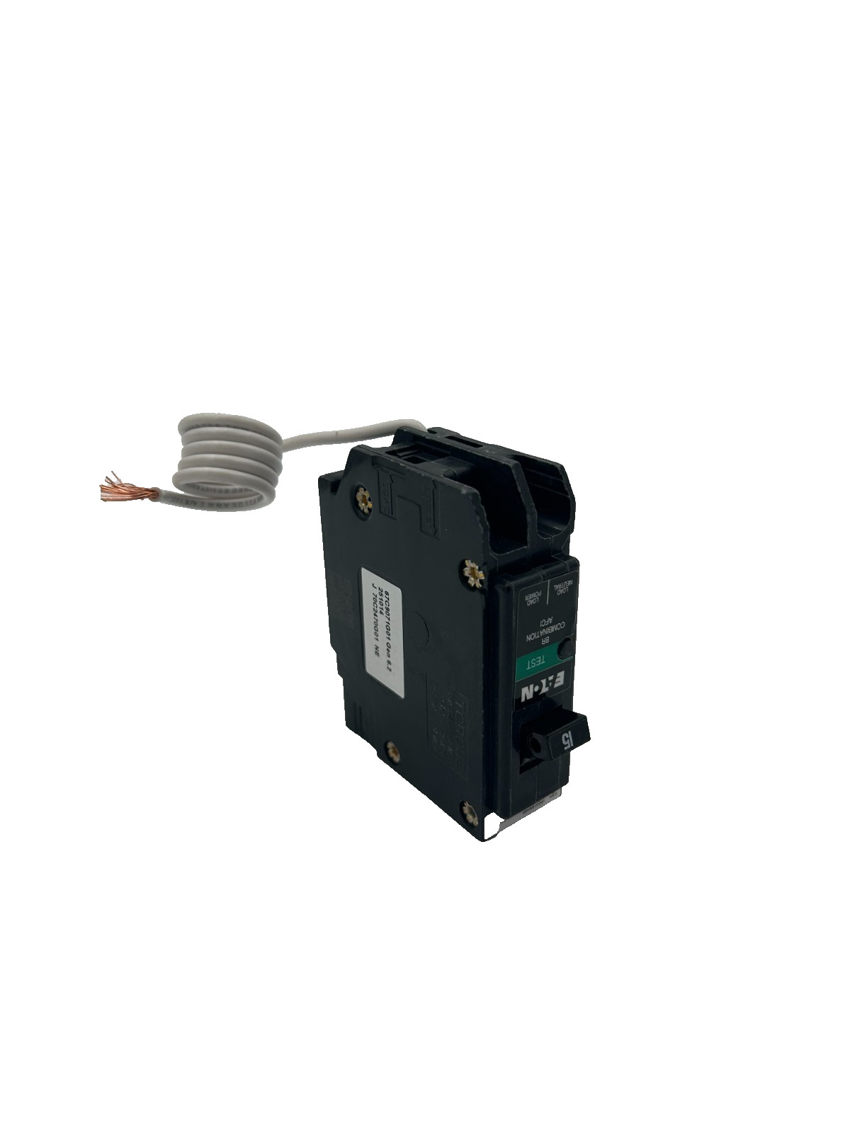New Eaton BRN115AF Combination AFCI Circuit Breaker 15A 1-Pole 120VAC