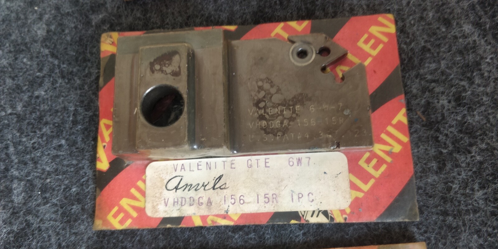 NOS Valenite VHDDGA 156-15R 6-W-7 Grooving Cut Off Blade Tool Holder