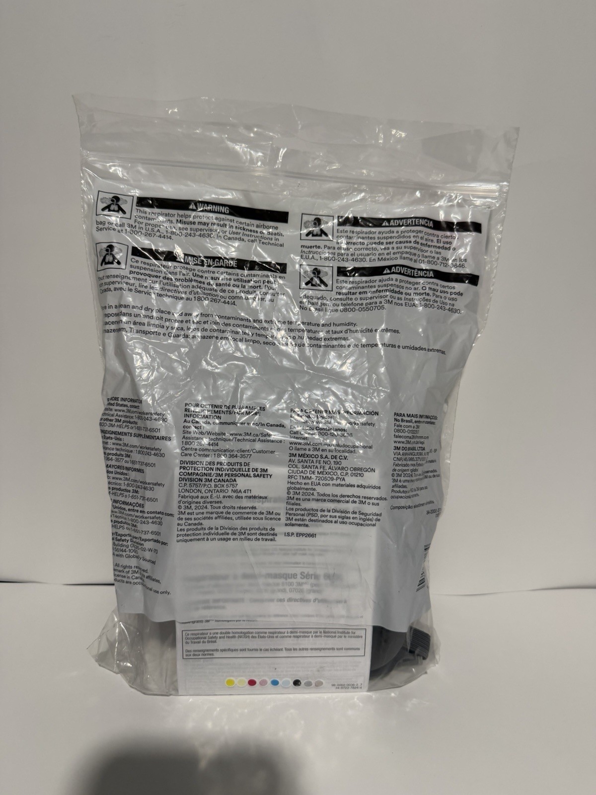 3M 6300 Half-Face Reusable Respirator, NIOSH, Bayonet, 4-Point, MEDIUM
