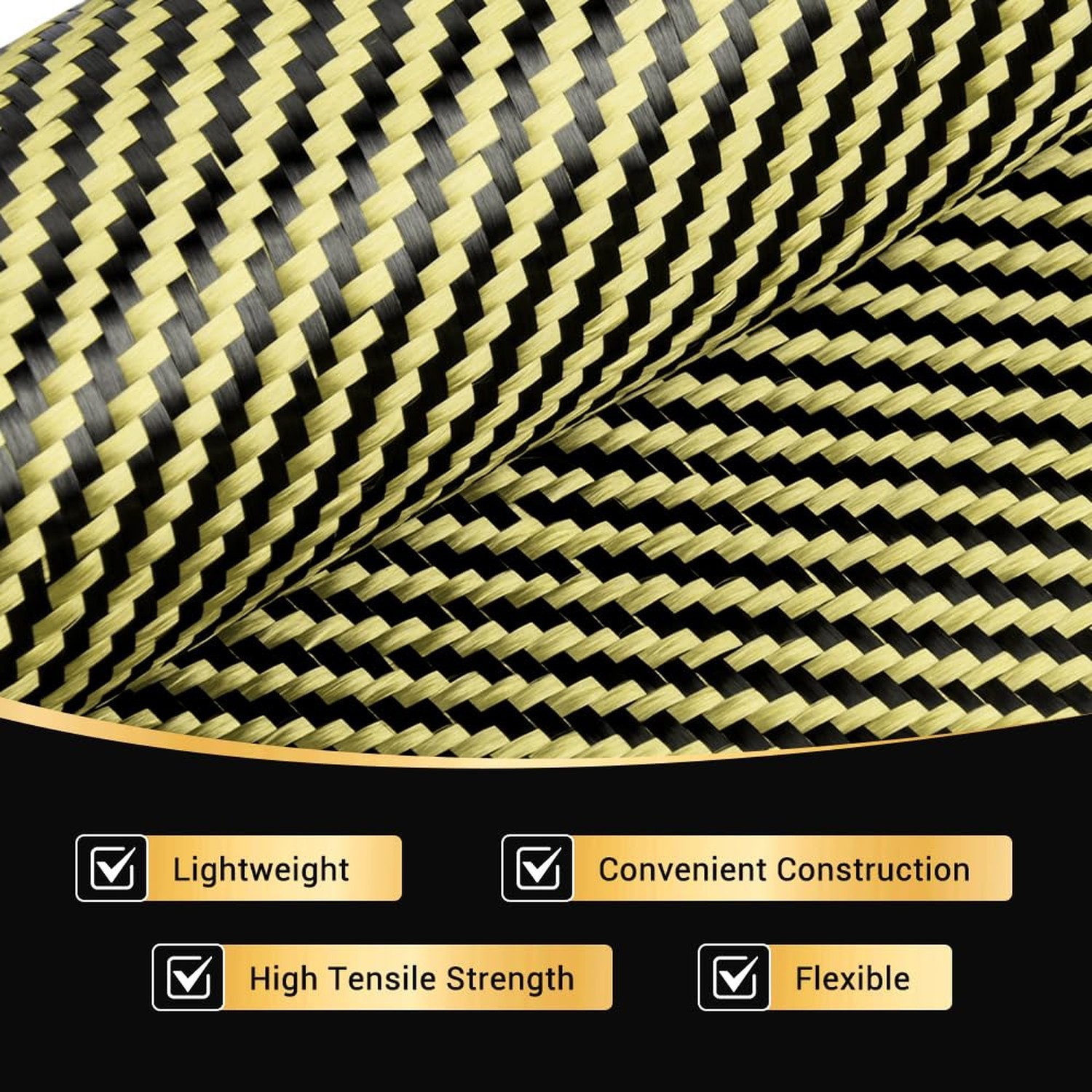 BARTOO 4.9ft x 12″ Carbon Fiber Cloth Roll, 2 x 2 Twill Weave 3k/220g High St…