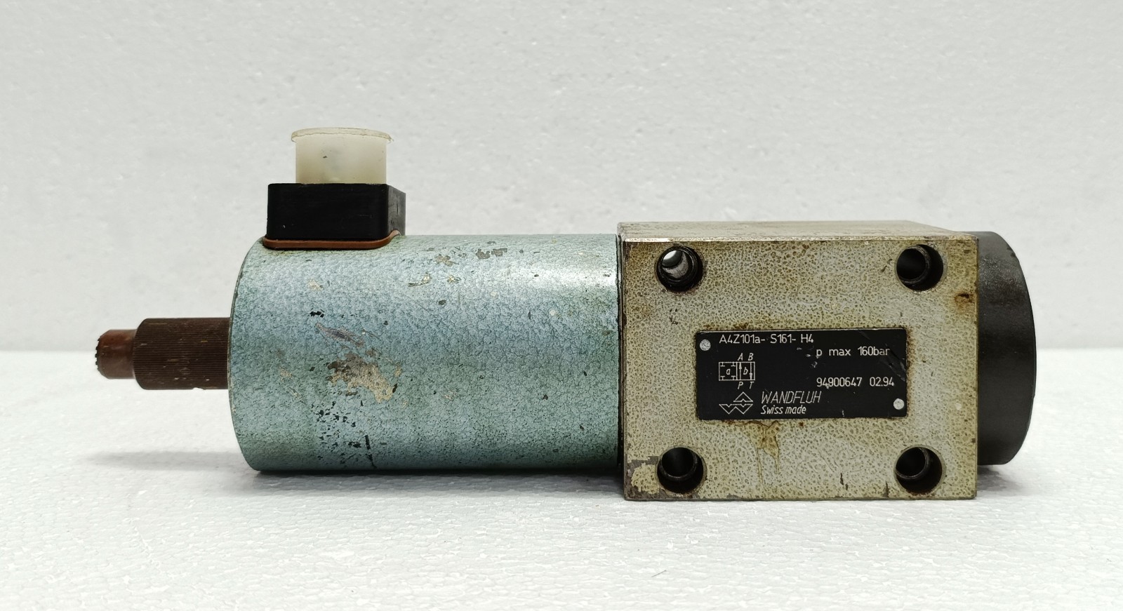 WANDFLUH A4Z101a S161 H4 Solenoid Operated Spool Valve 160 Bar NG6 Used Surplus