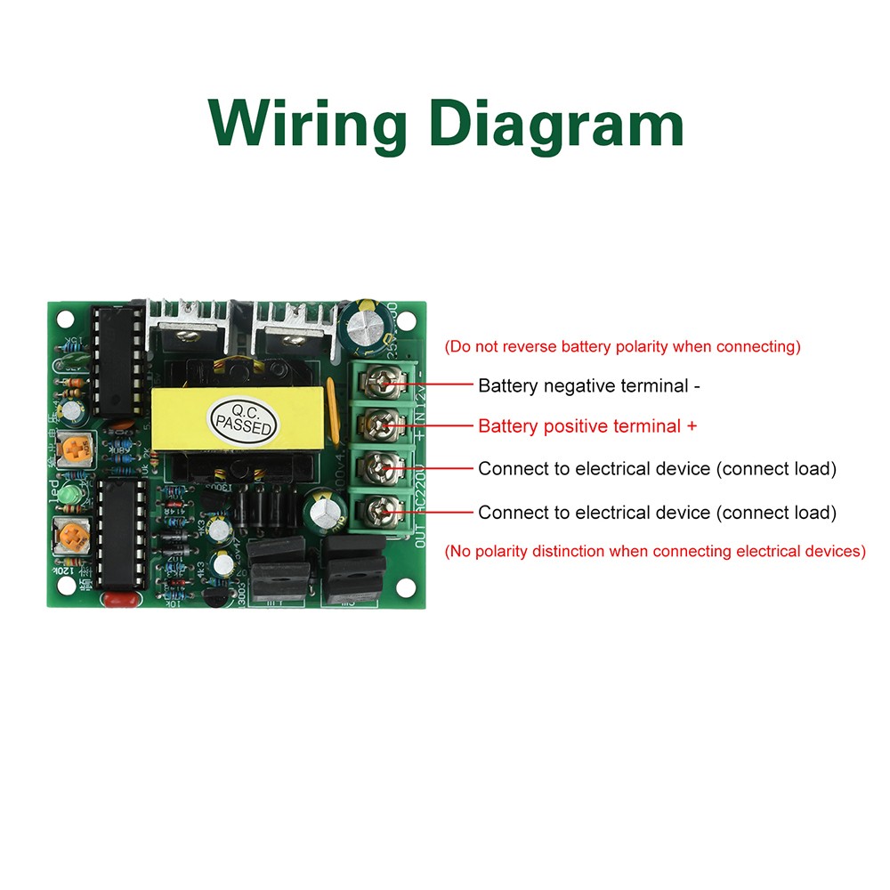 DC 12-14.5V to AC 220V Inverter Module 50-100W DC-AC Step-Up Transformer Module
