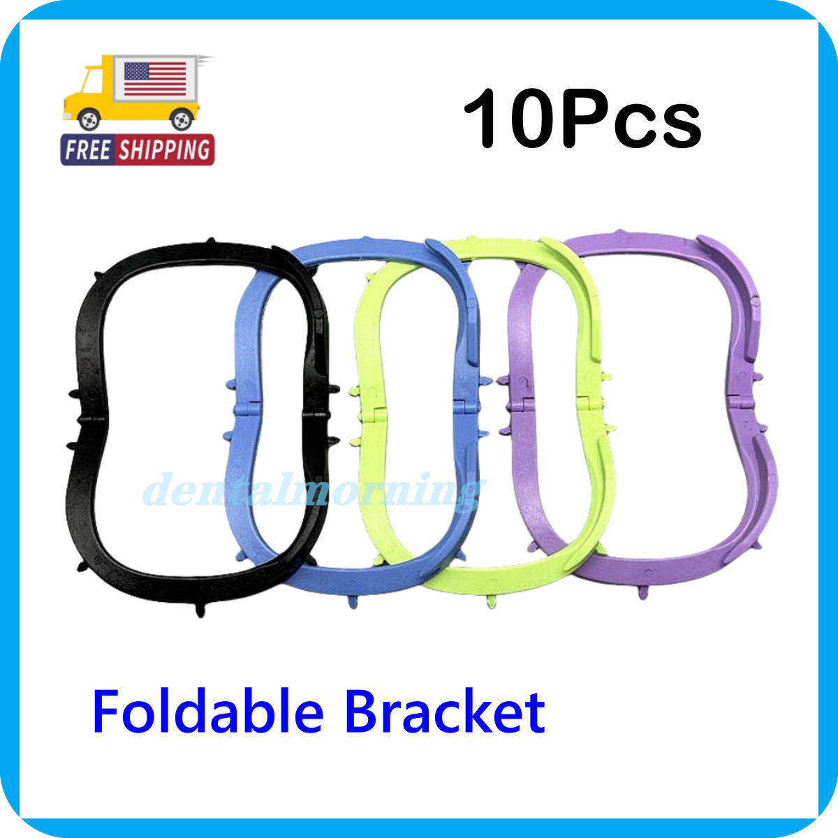 Plastic Rubber Dam Frame Dental Foldable Hager Light X-Ray Film Bracket