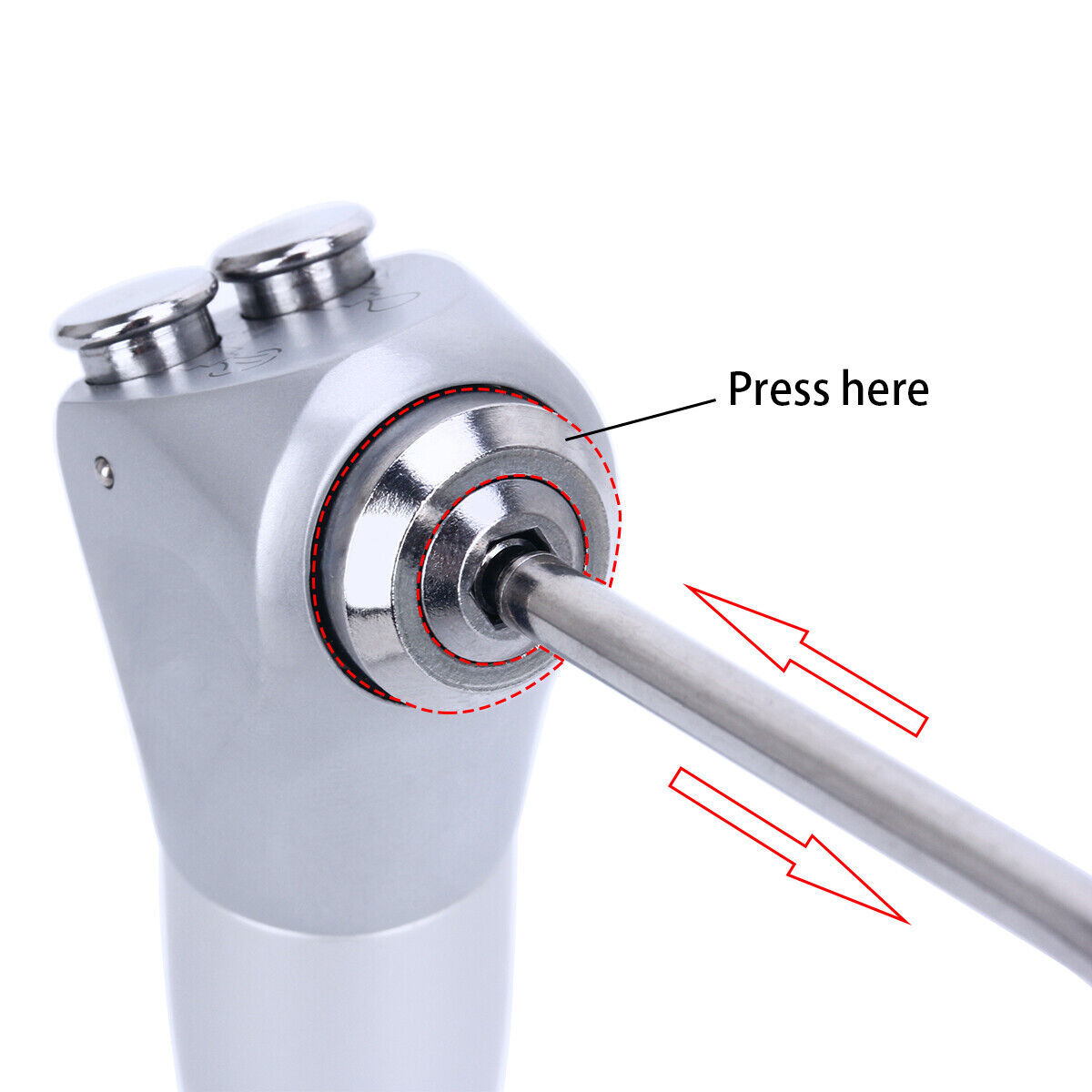 Dental 3 Way Air Water Spray Triple Syringe Handpiece w/ 2 Nozzles Tips Tubes US