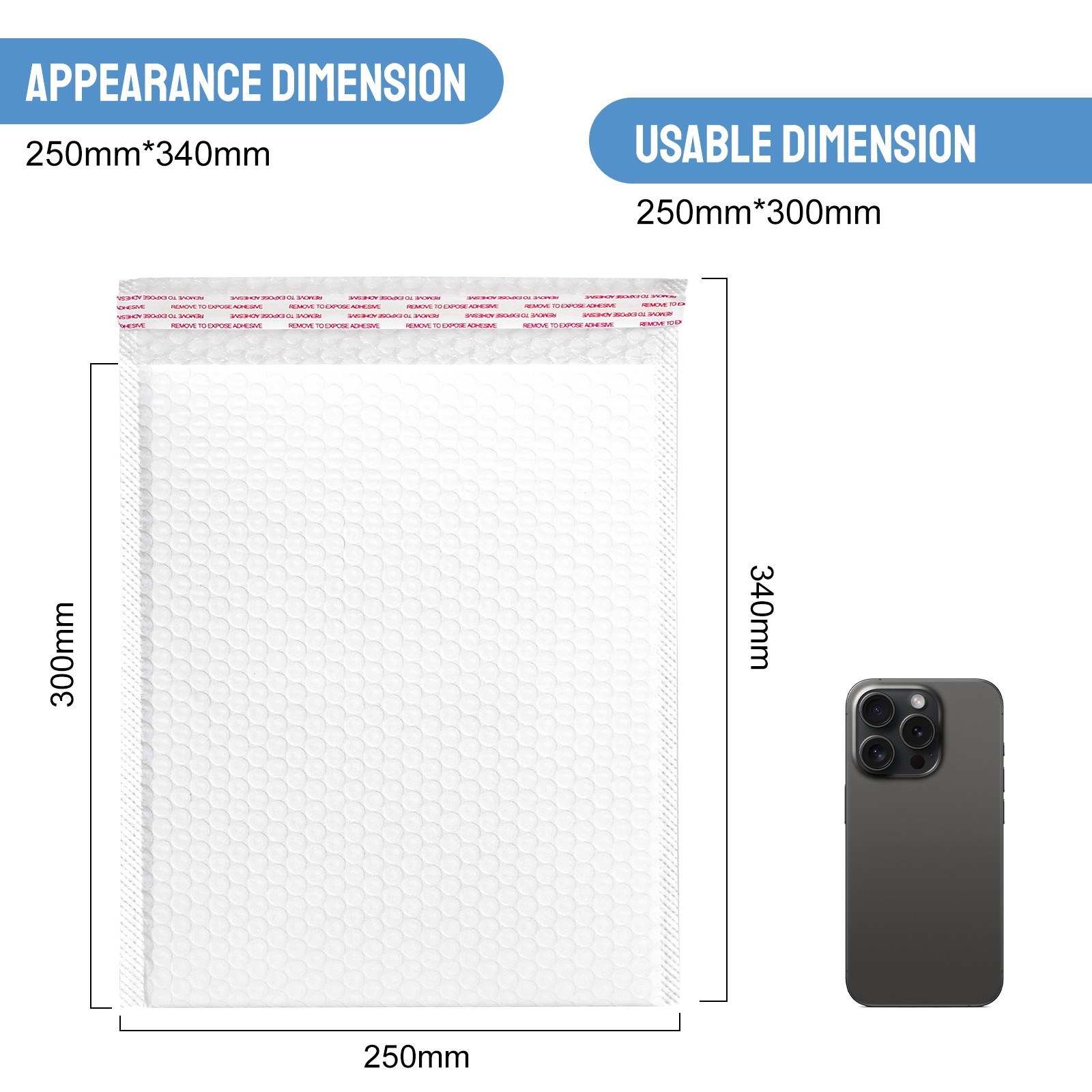 Poly Bubble Mailers Shipping Bags Envelopes 6.5″x9.25″ /9.5″x13.25″/8.5″ x11.25″