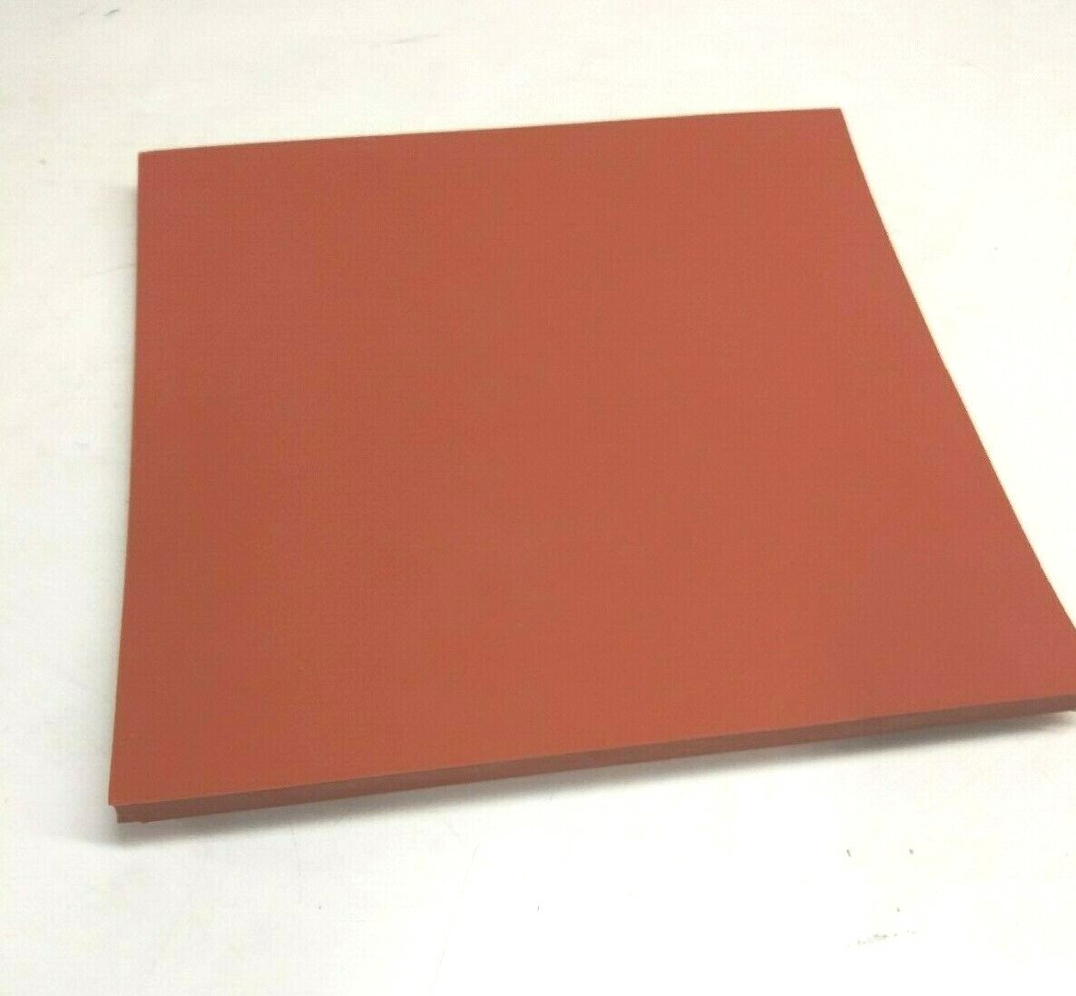 Silicone Rubber Sheet US Hi-Temp Red 1/8”Thick x 12″ x 18″ Rect Pad 60D Med