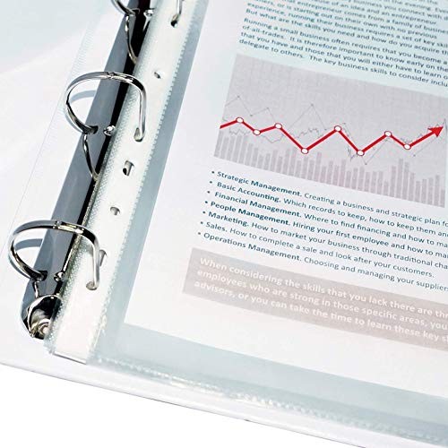 Rubex Sheet Protectors 8.5 x 11 inch Clear Page Protectors Assorted Sizes