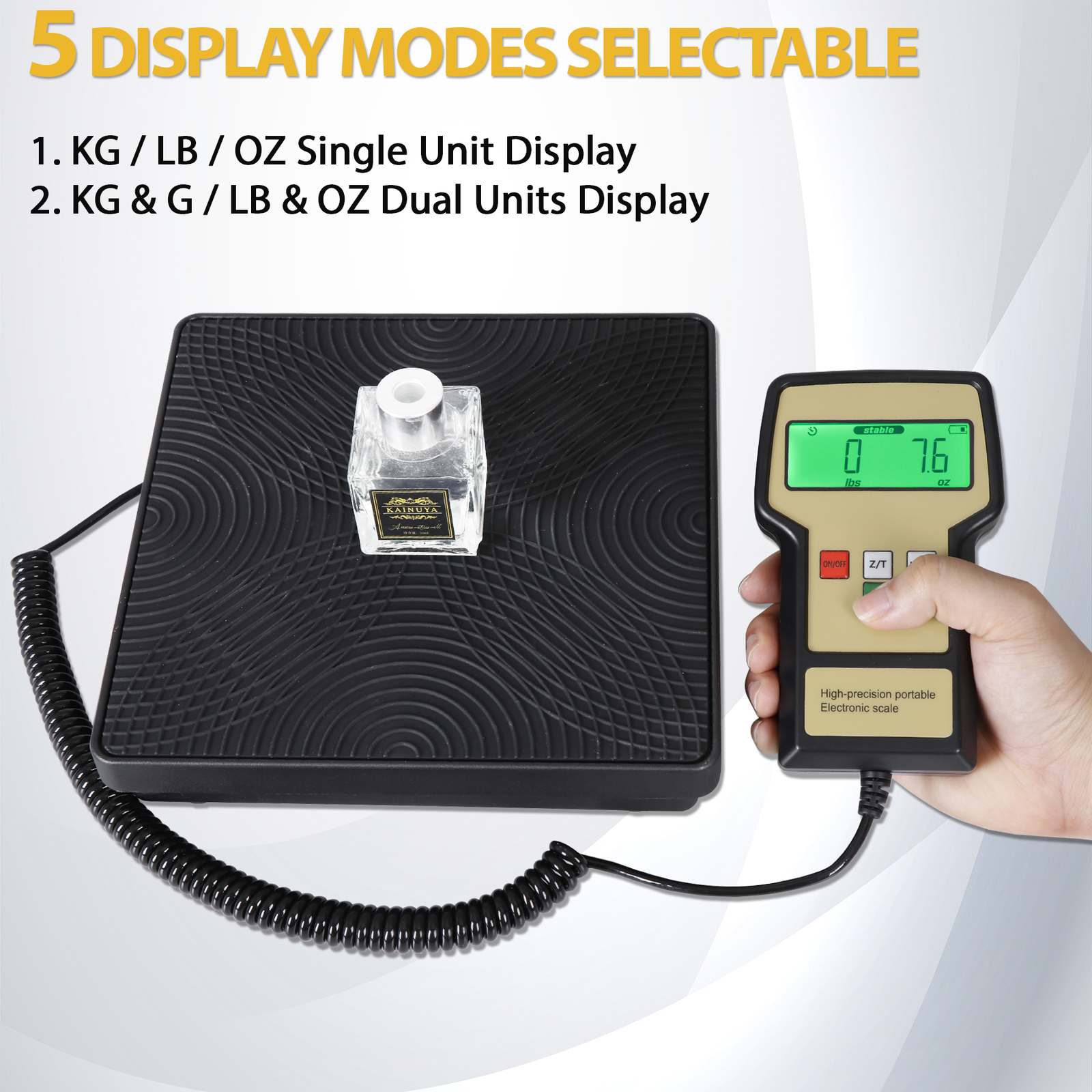 Electronic Digital Refrigerant Charging Weight Scale with Case for HVAC 220LB