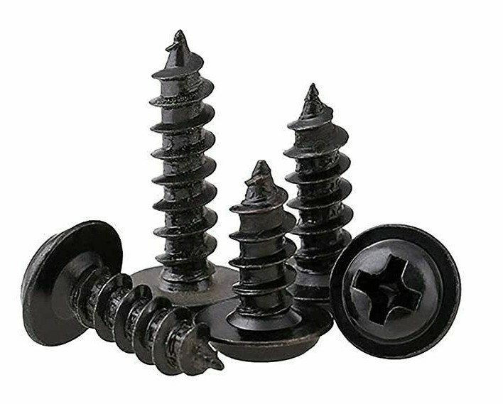 Modified Truss Head Self piercing sharp point Screws #8x 1/2″- 3″ K-Lath Black