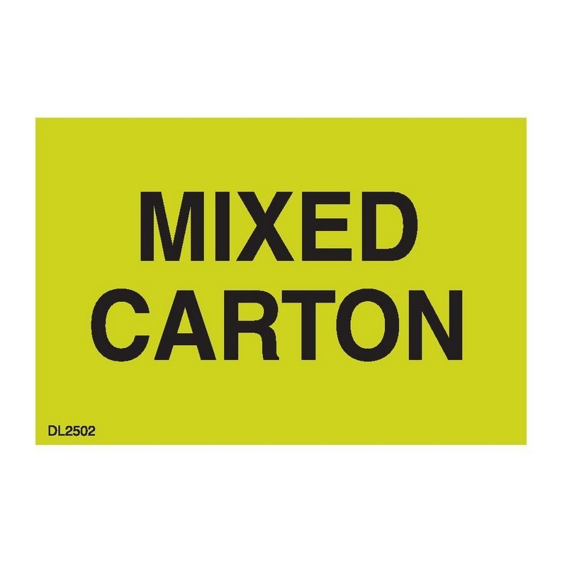 2″ x 3″ Mixed Carton labels (500 per Roll)