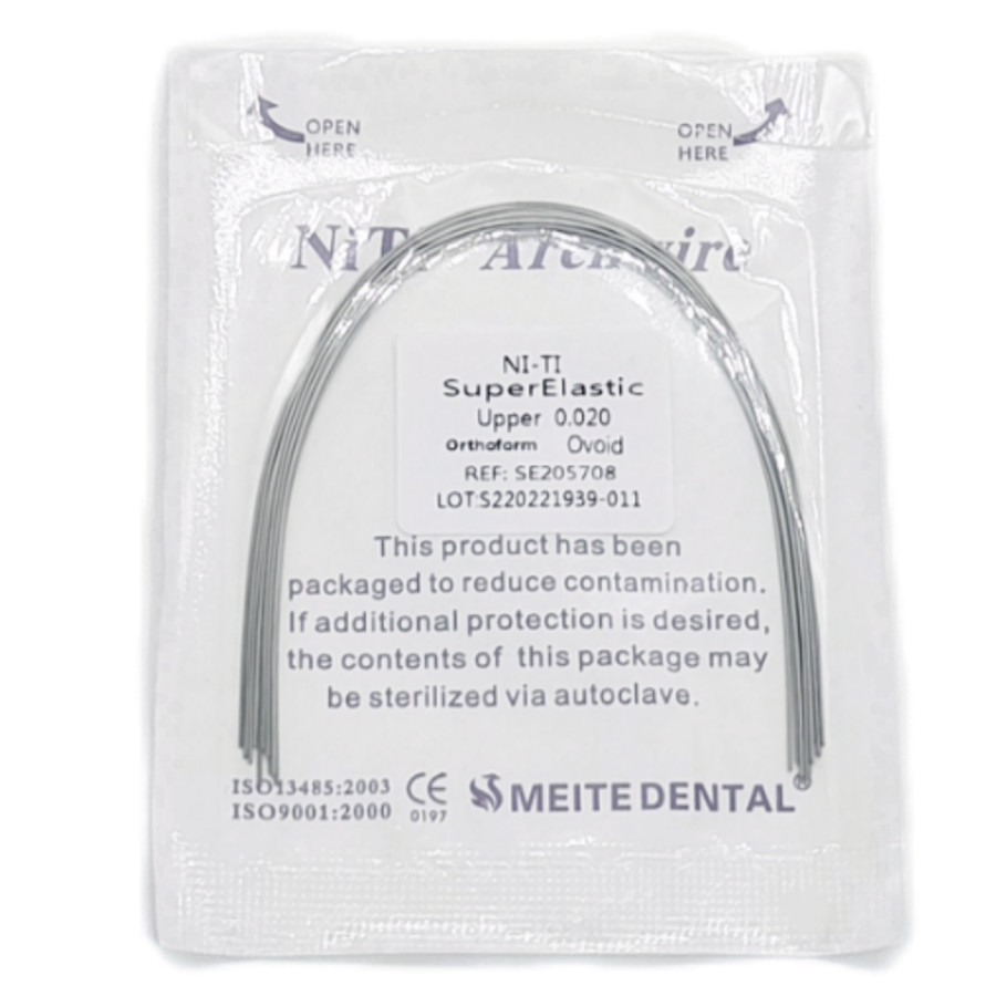 10 Bolsas Arcos de Ortodoncia Dental Redondos Niti Arco de Alambre Su