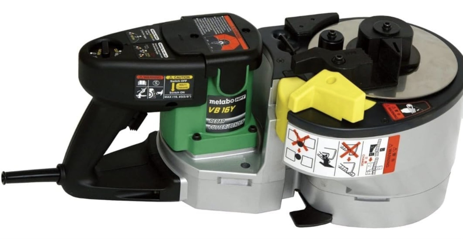 Metabo HPT Portable Rebar Bender and Cutter, 8-Amp Motor, Grade 60 rebar VB16Y