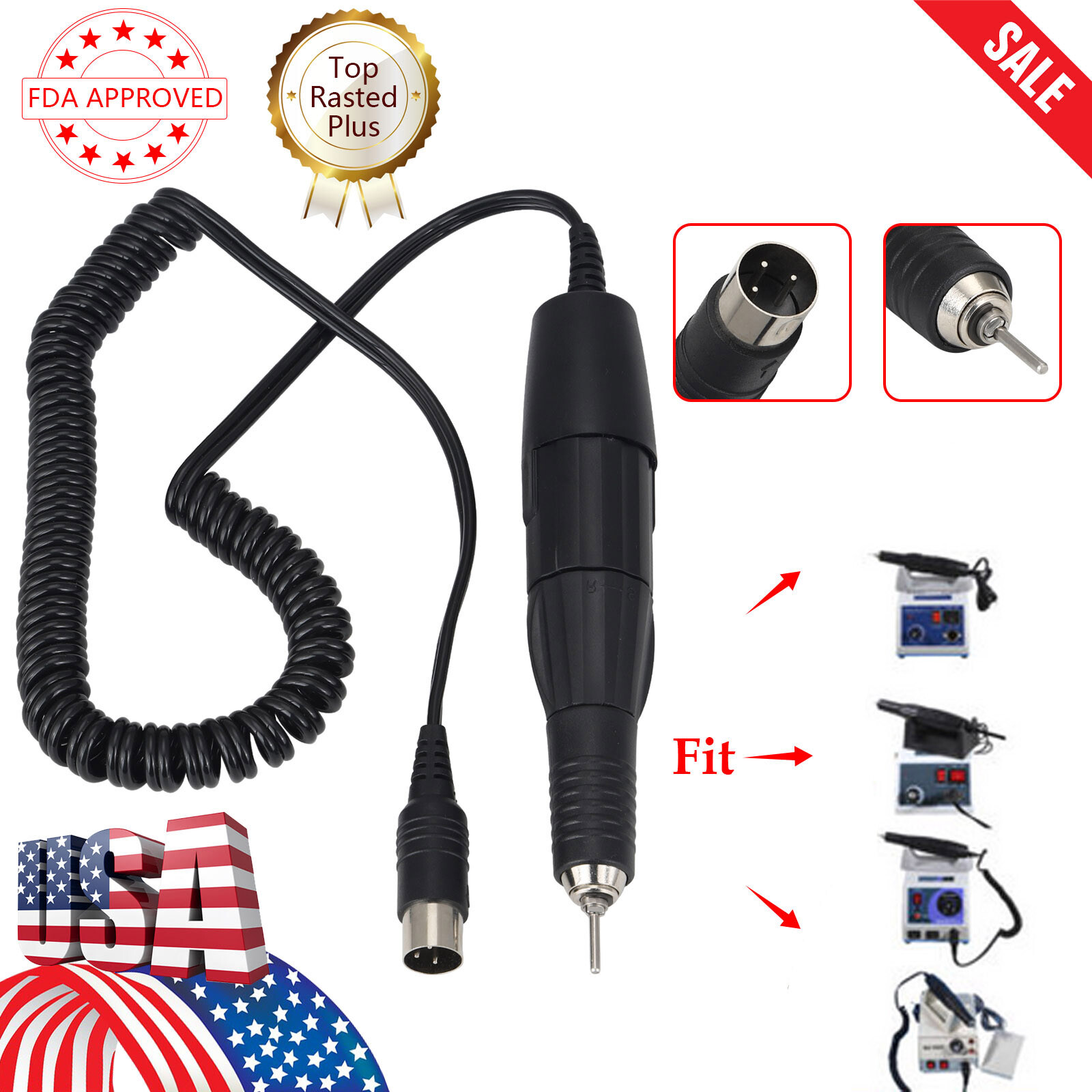 35K RPM Dental Lab Micromotor Polishing Micro Motor Handpiece Marathon