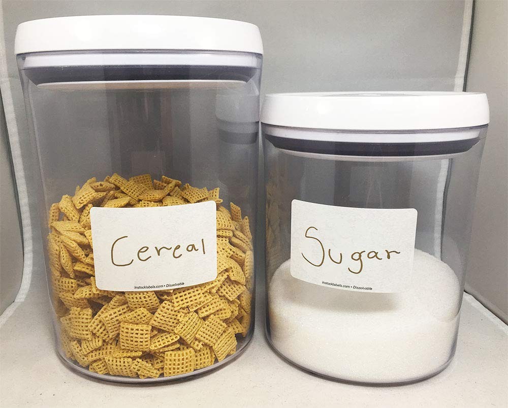 Instocklabels.Com Instocklabels Dissolvable Food Storage Labels 2 X 3 Inch
