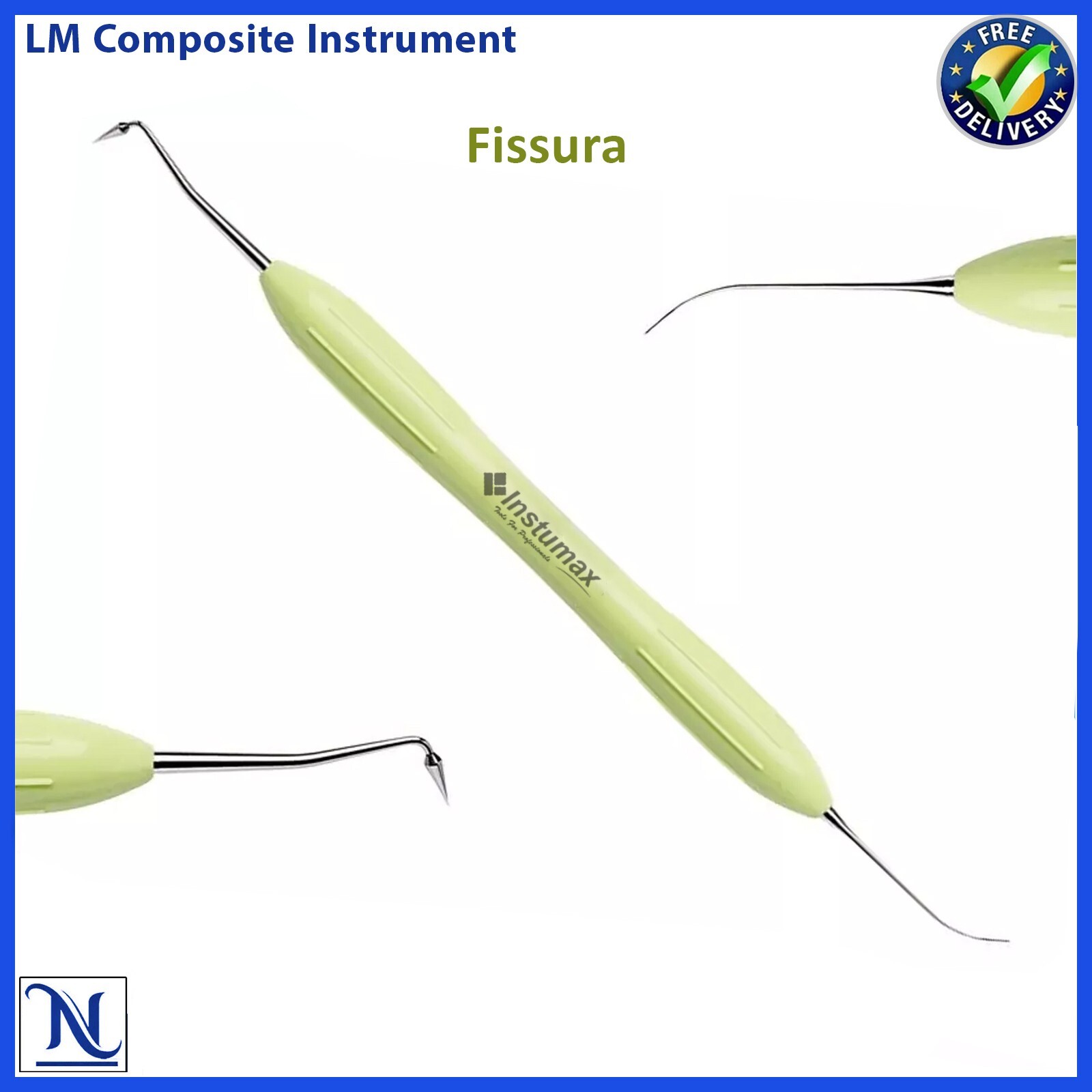 Set 6 Instrumentos de Composite Espátulas, Pluggers y Condensadores Para Dental