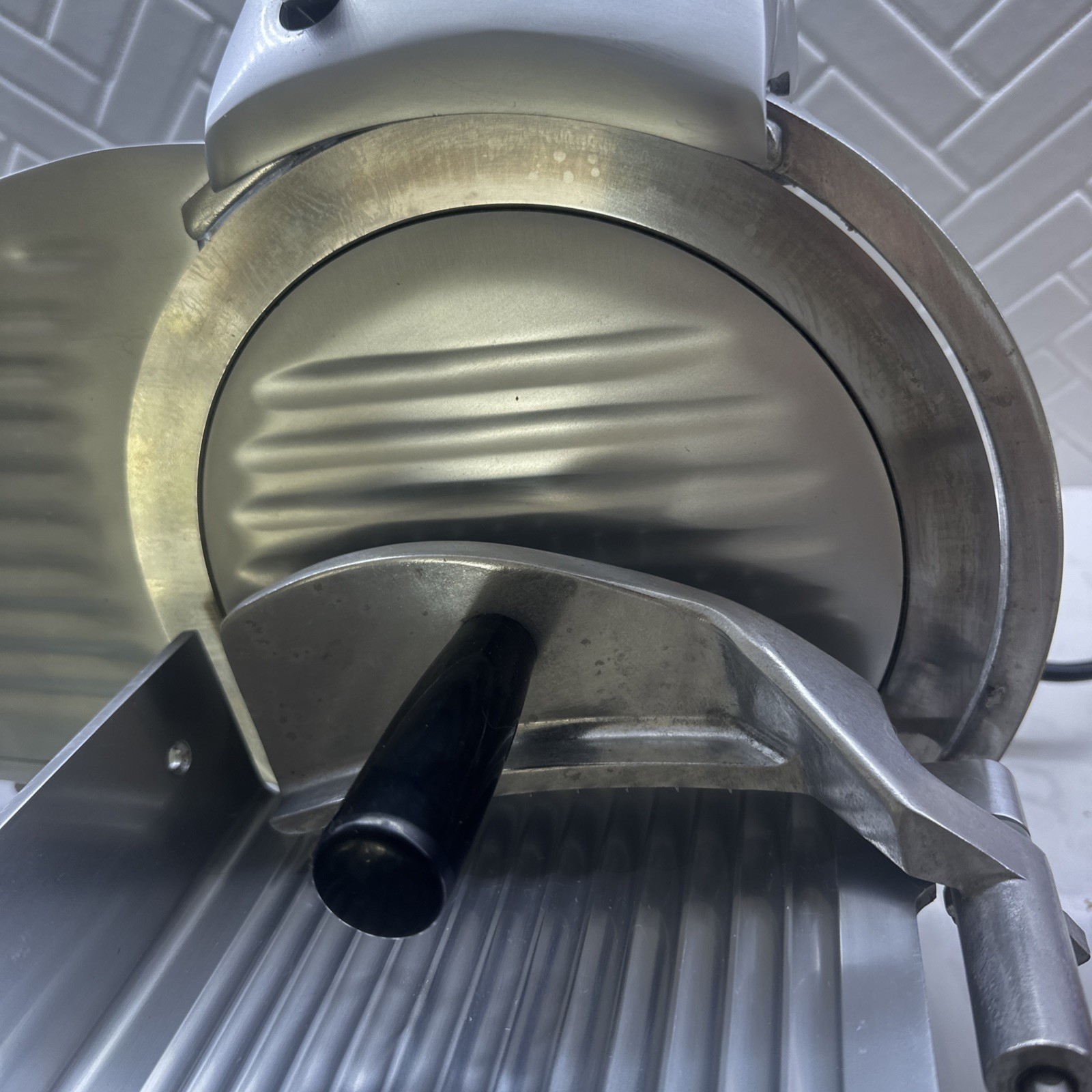 9″ Manual Gravity Feed Meat Slicer Semi-Automatic Commercial Machine 1/6 HP