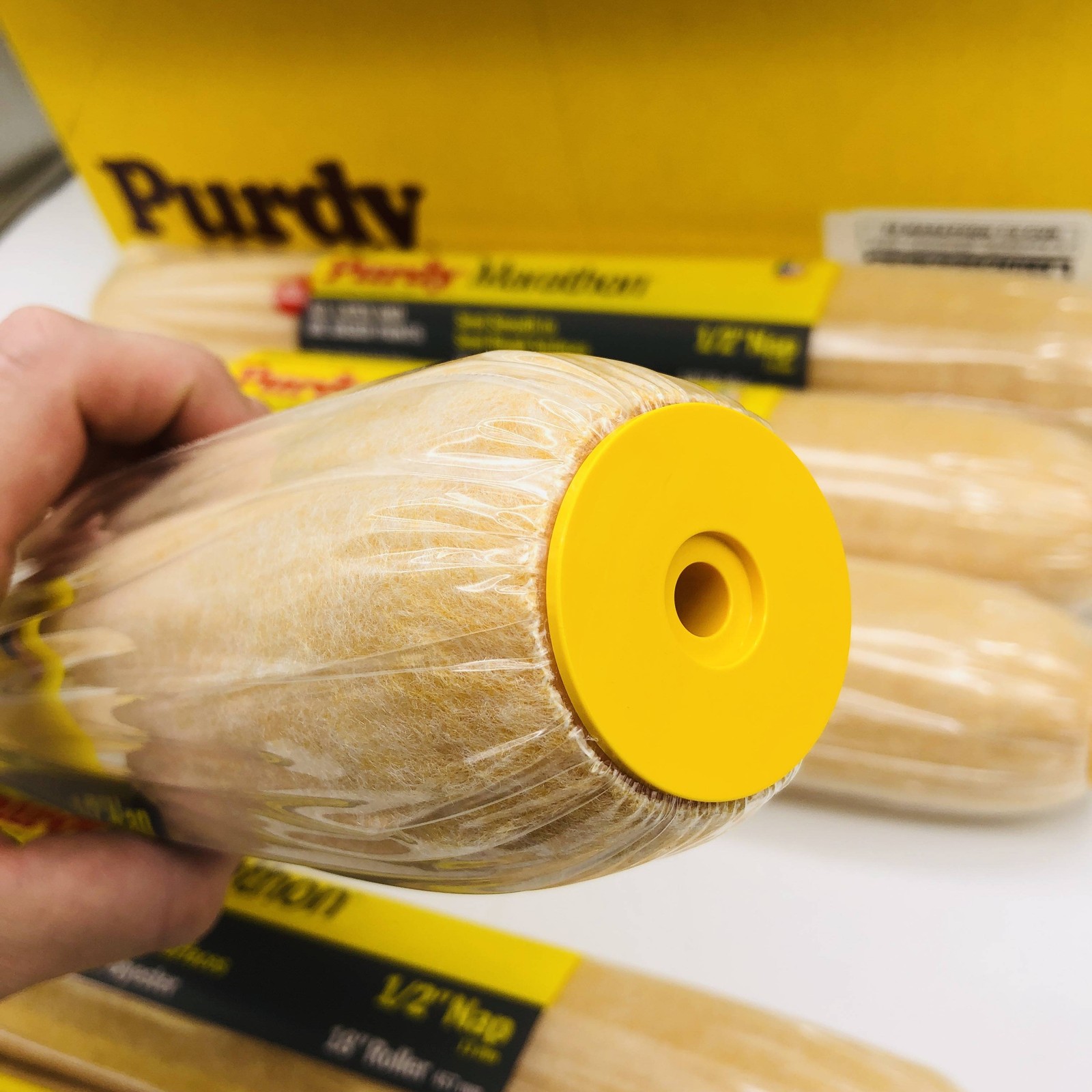 Purdy 144602183 Paint Roller Cover 1/2in Nap by 18in Semi Smooth-Rough 6 Pack