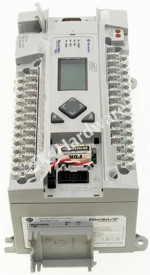 Allen Bradley 1766-L32BWA /B MicroLogix 1400 32-Pt AC Power DC Inputs Controller