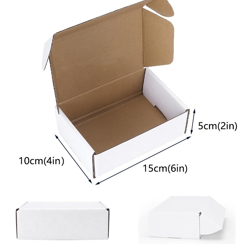 6x4x2 inch corrugated box – brown/white optional – Multifunctional packing case