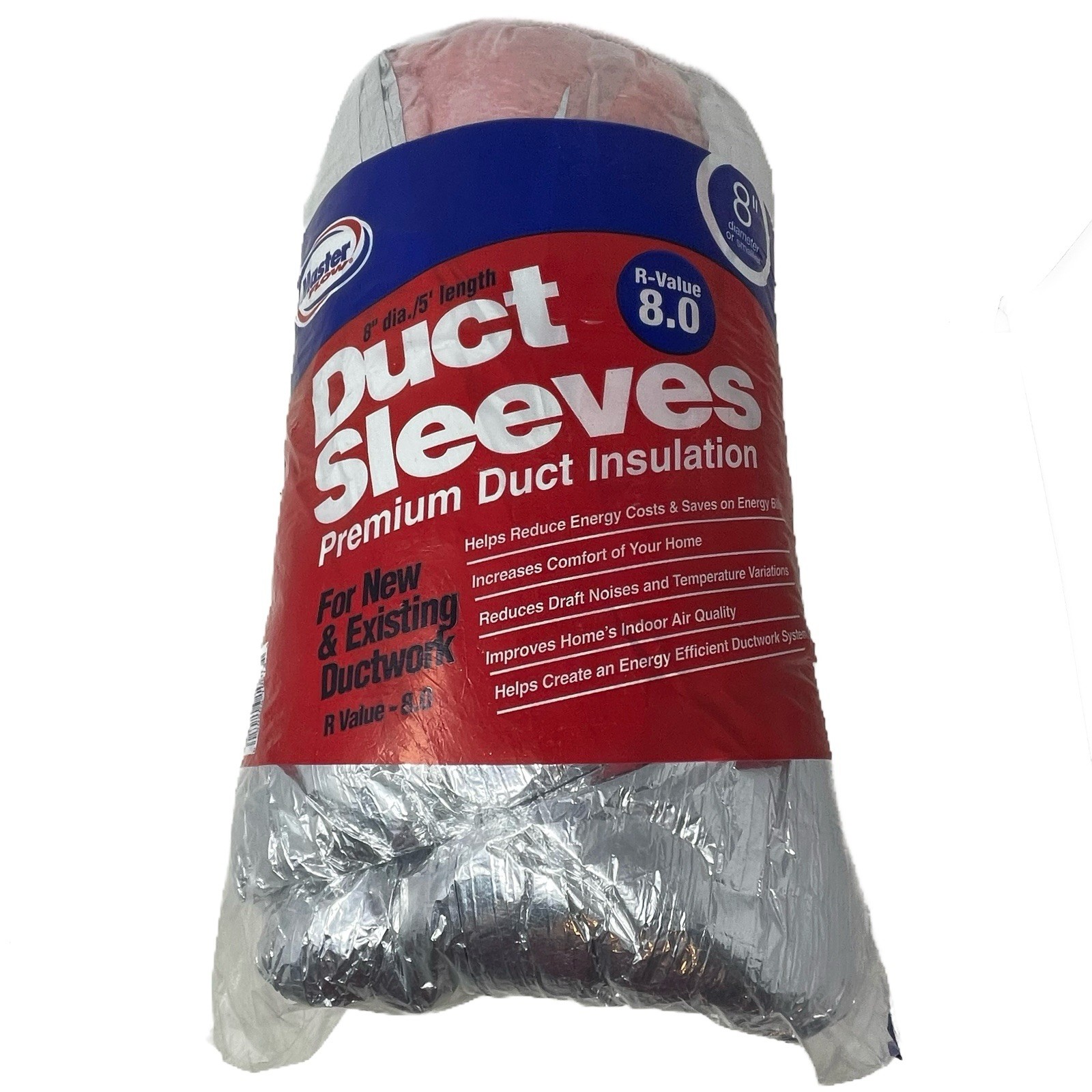 Master Flow 8 in. Dia R-8 Ductwork Insulation Sleeve