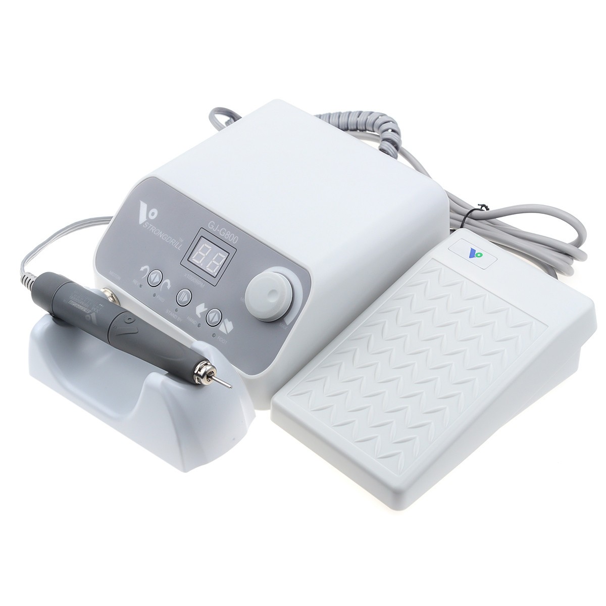 STRONGDRILL Brushless Micromotor Polisher G800 with 50000 RPM Handpiece US STOCK