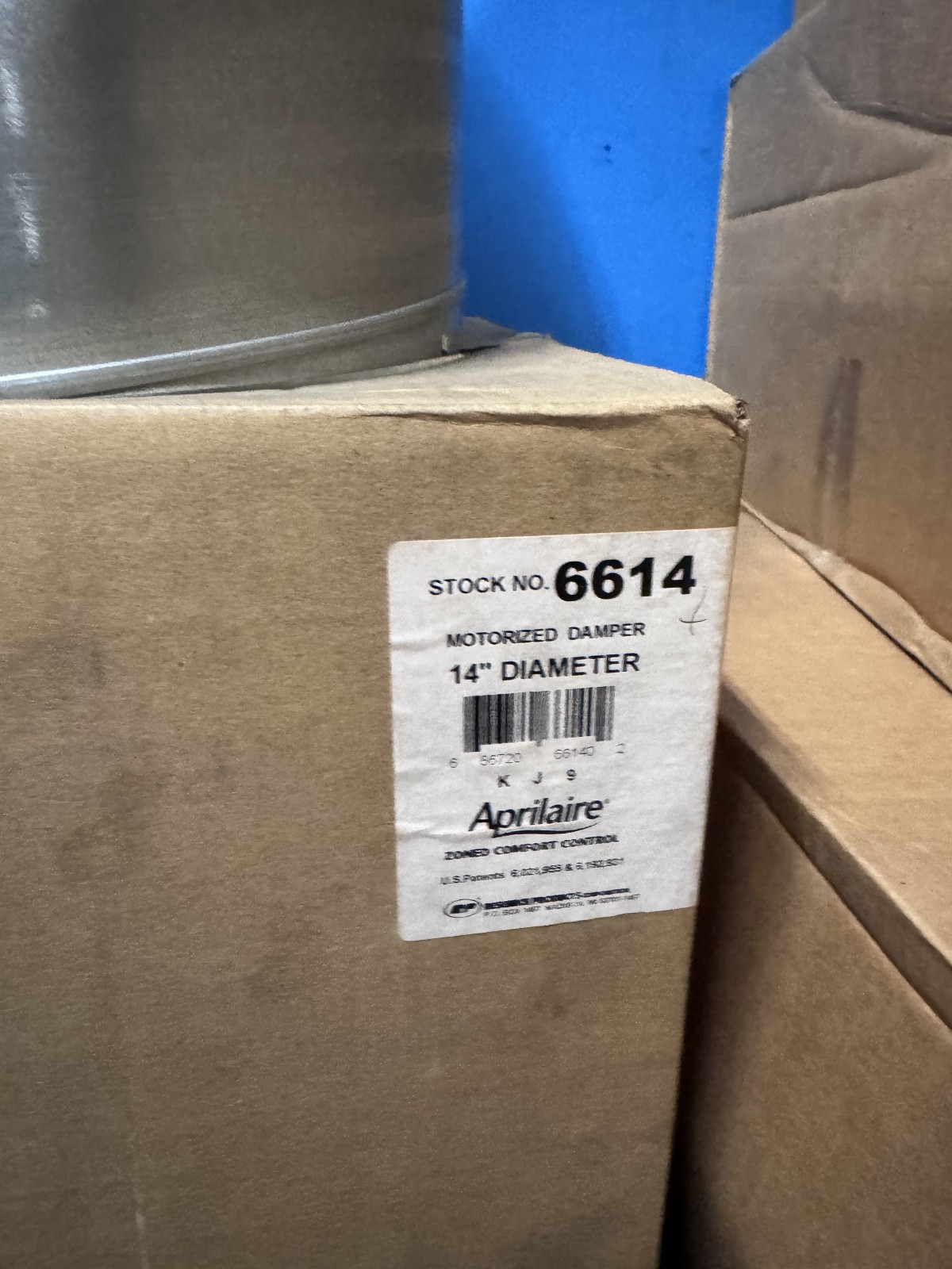 Aprilaire 6614 Motorized 14″ Zone Damper wtih Actuator, 24VAC