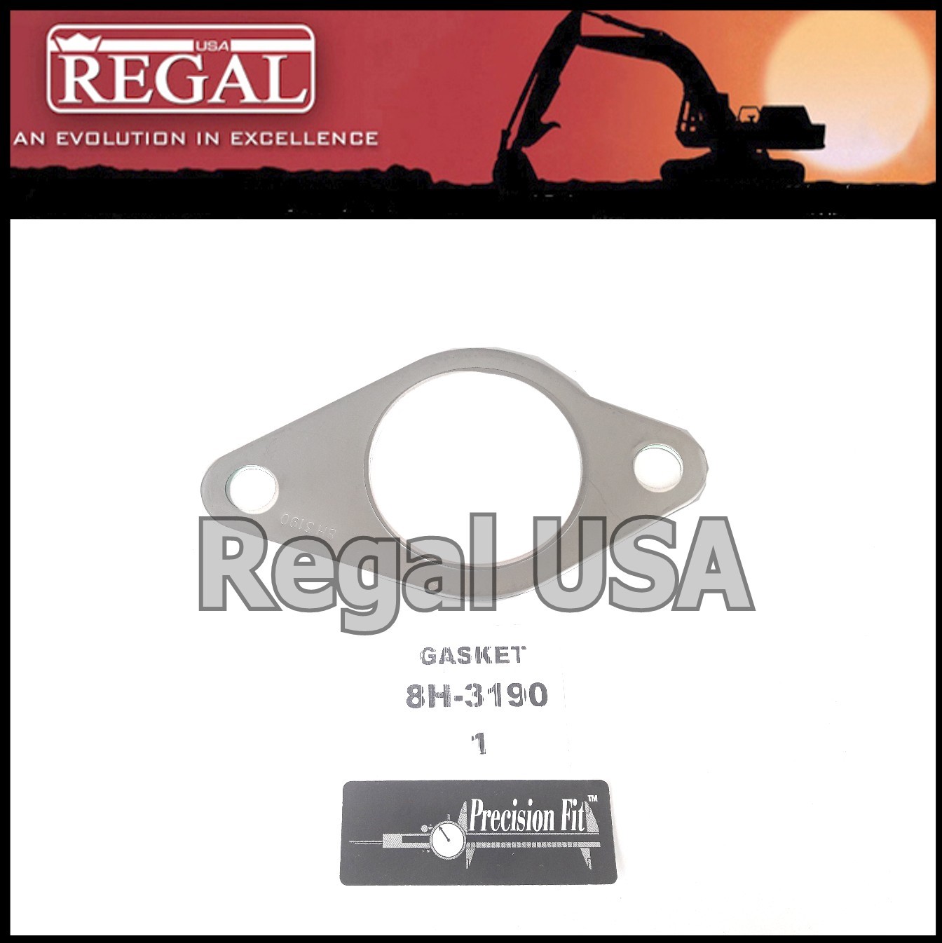 8H3190 Gasket for Caterpillar D8, D8H, D375 Marine Engine (8H-3190)