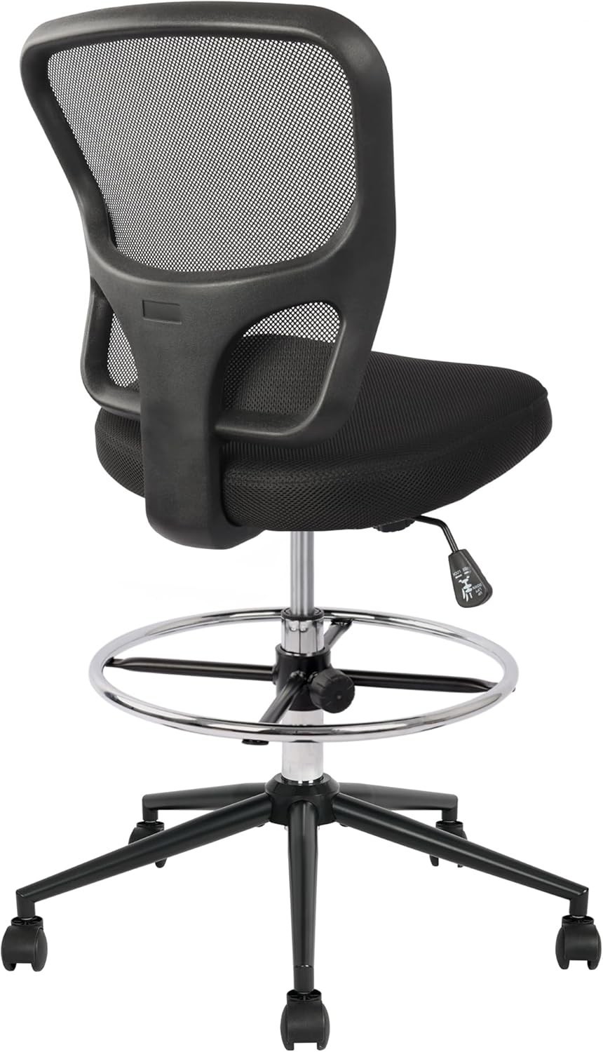 Hylone Adjustable High Back Office Chair – Ergonomic Drawing Stool in Black