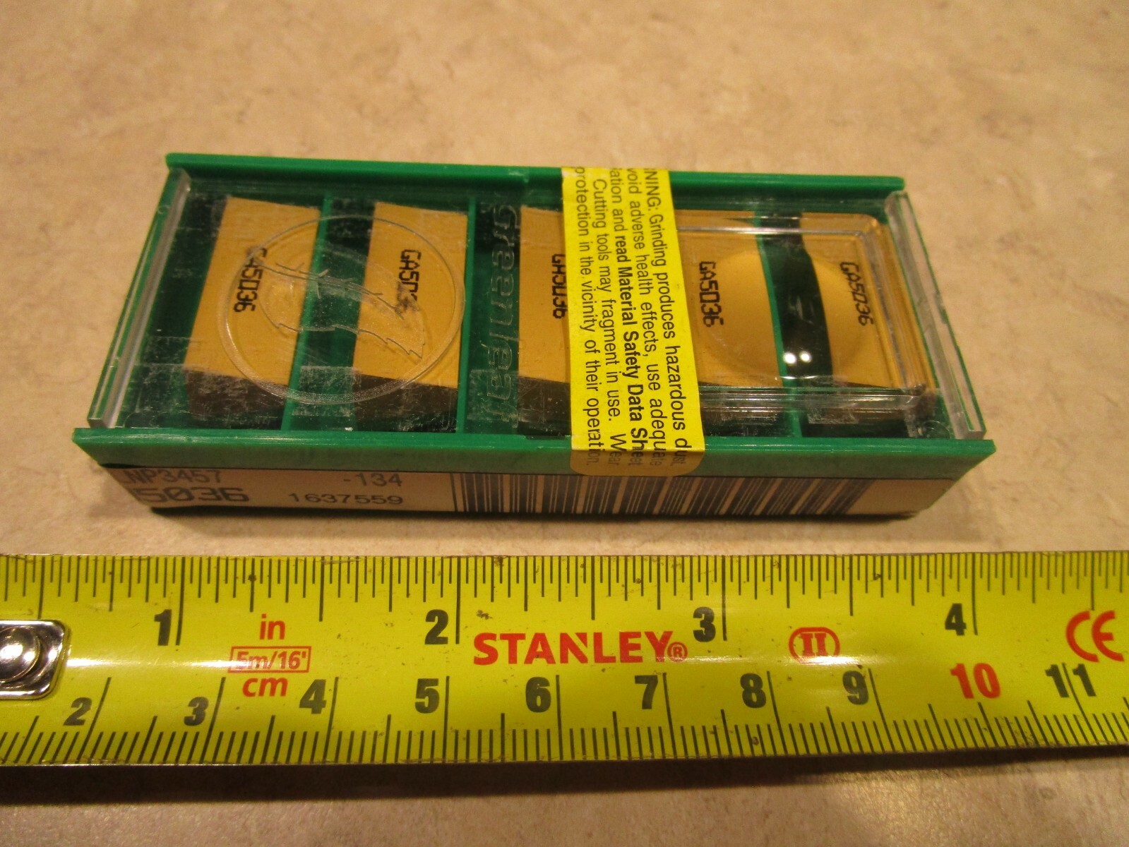 5 PCS GREENLEAF 81-LNP3457 CARBIDE INSERTS LPN-34.57LD GA5036, E0019