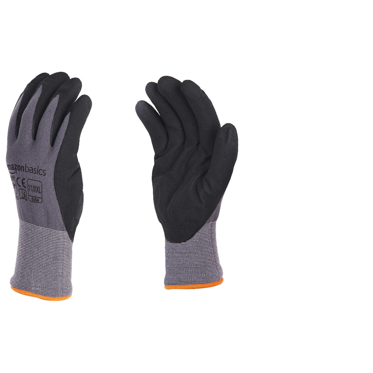 Retailer Basics Micro-Foam Nitrile Coated Work Gloves Nylon Liner Fiber Touch