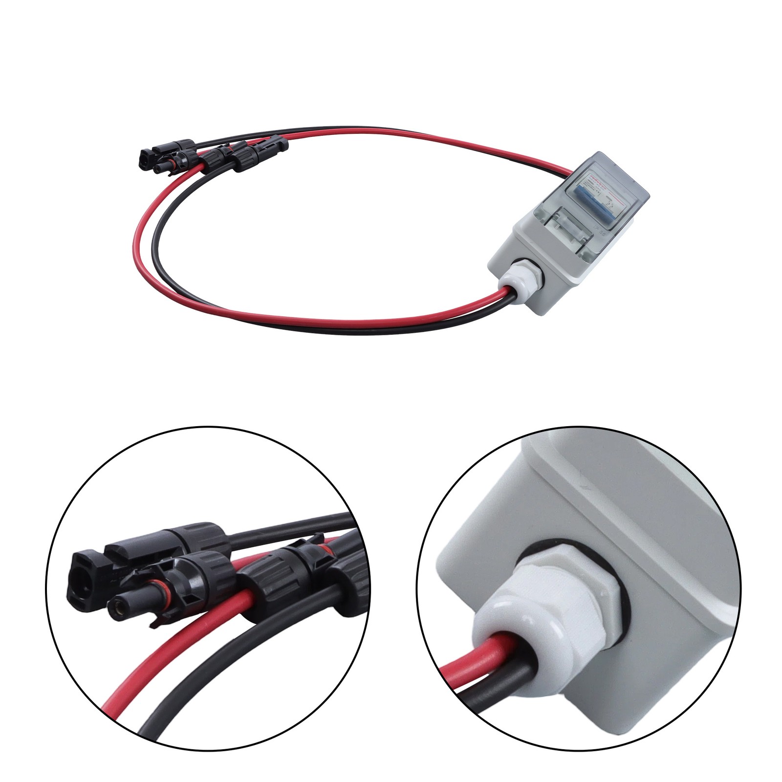 1000V 60A Solar Disconnect Switch, IP65 Weatherproof Breaker Box for PV Outdoor