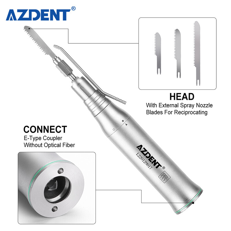 AZ Dental Brushless LED Electric Micro Motor 1:1/1:2 20° Saw Surgical Handpiece
