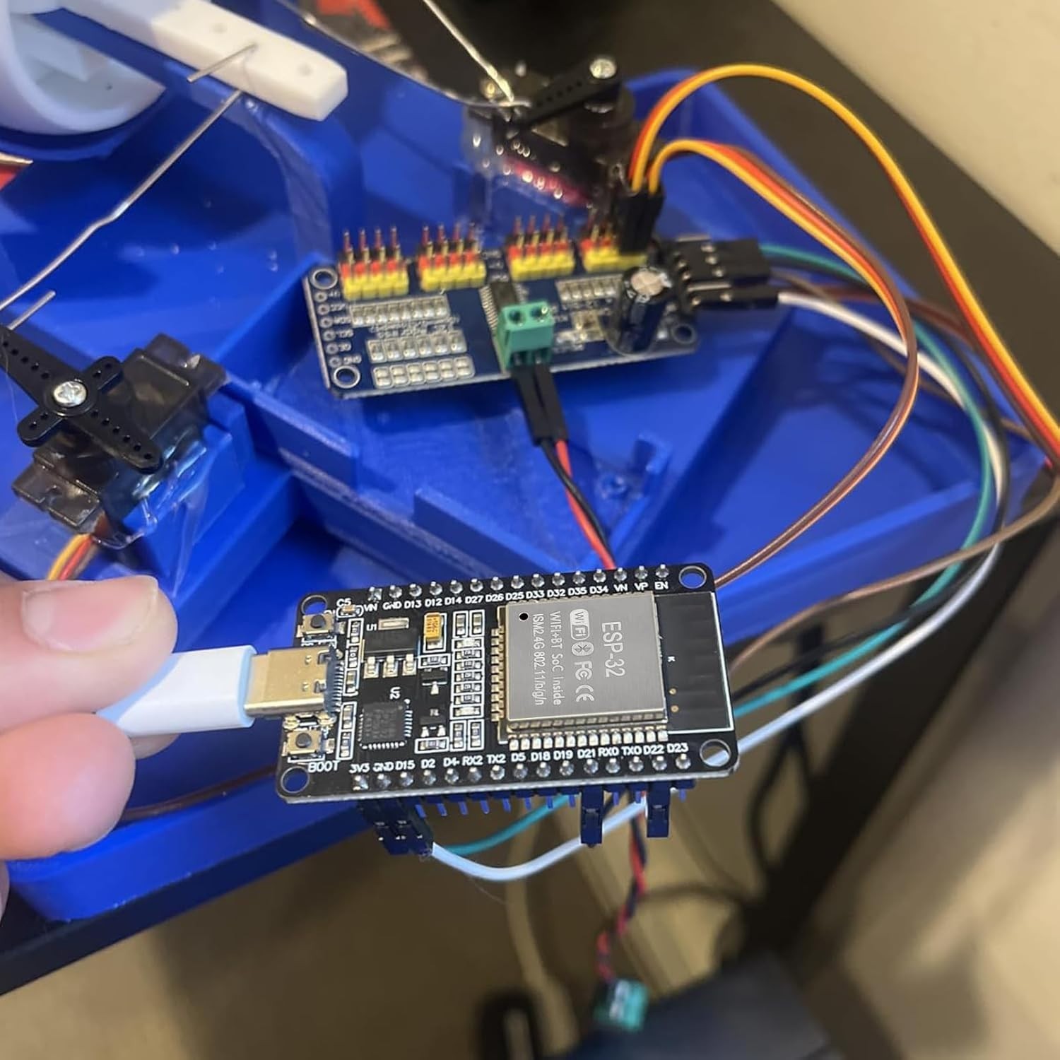ESP32 ESP-WROOM-32 Wifi and Bluetooth Development Board, 38-Pin, with USB Type-C
