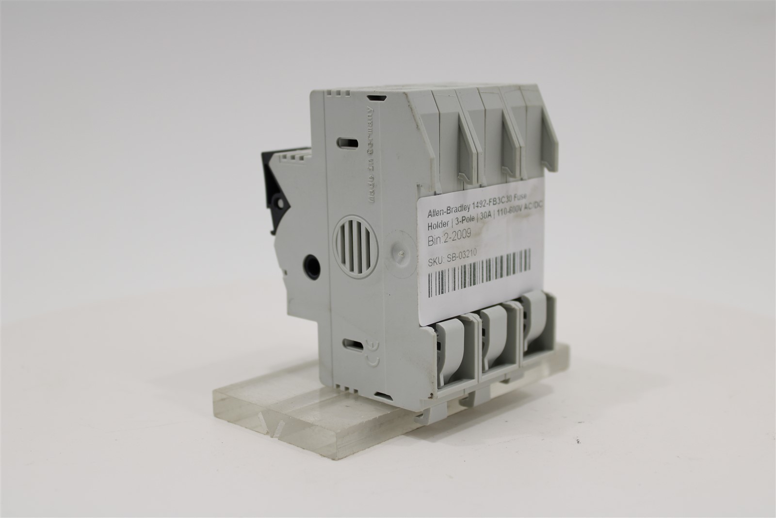 Allen-Bradley 1492-FB3C30 Fuse Holder | 3-Pole | 30A | 110-600V AC/DC