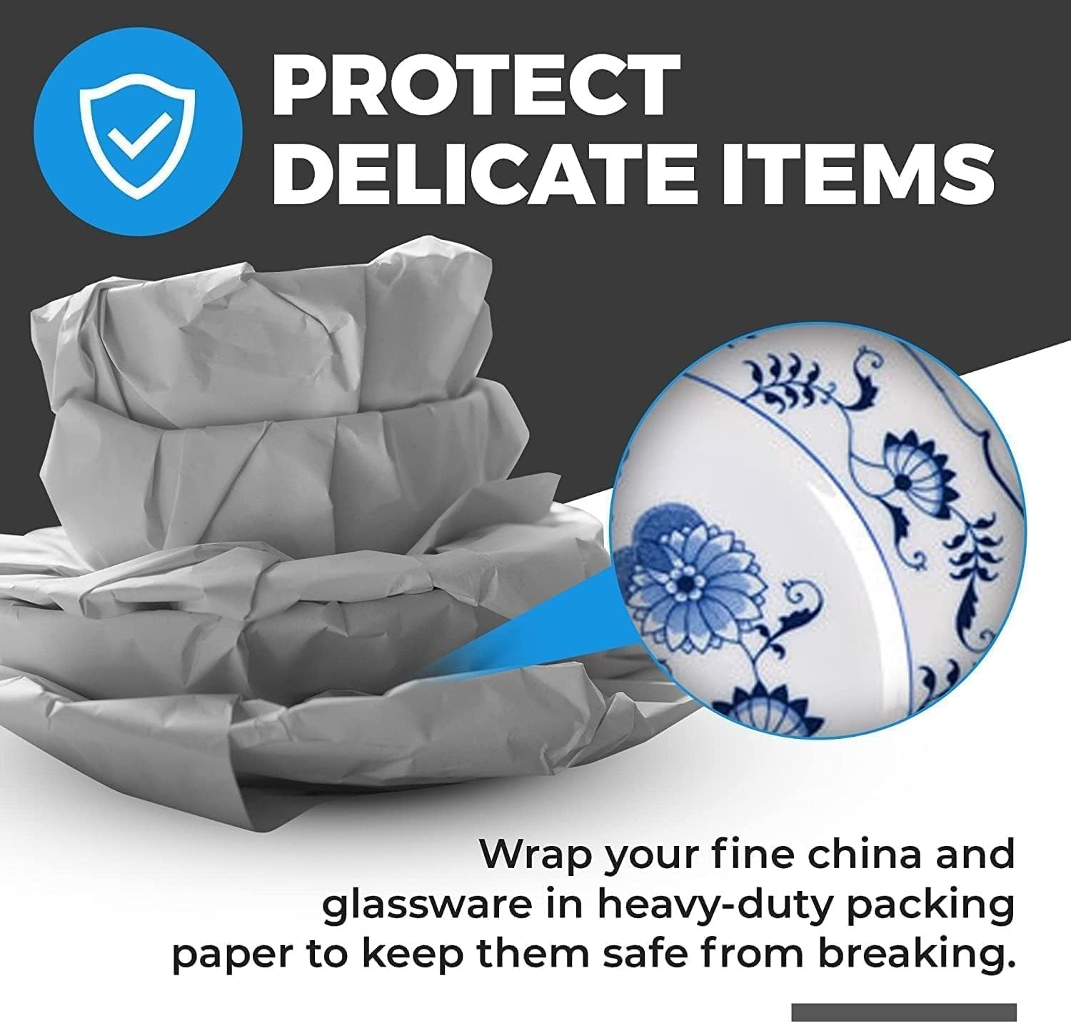 100 Sheets Packing Paper for Moving, Newsprint Paper for Packing Wrapping, Wr…