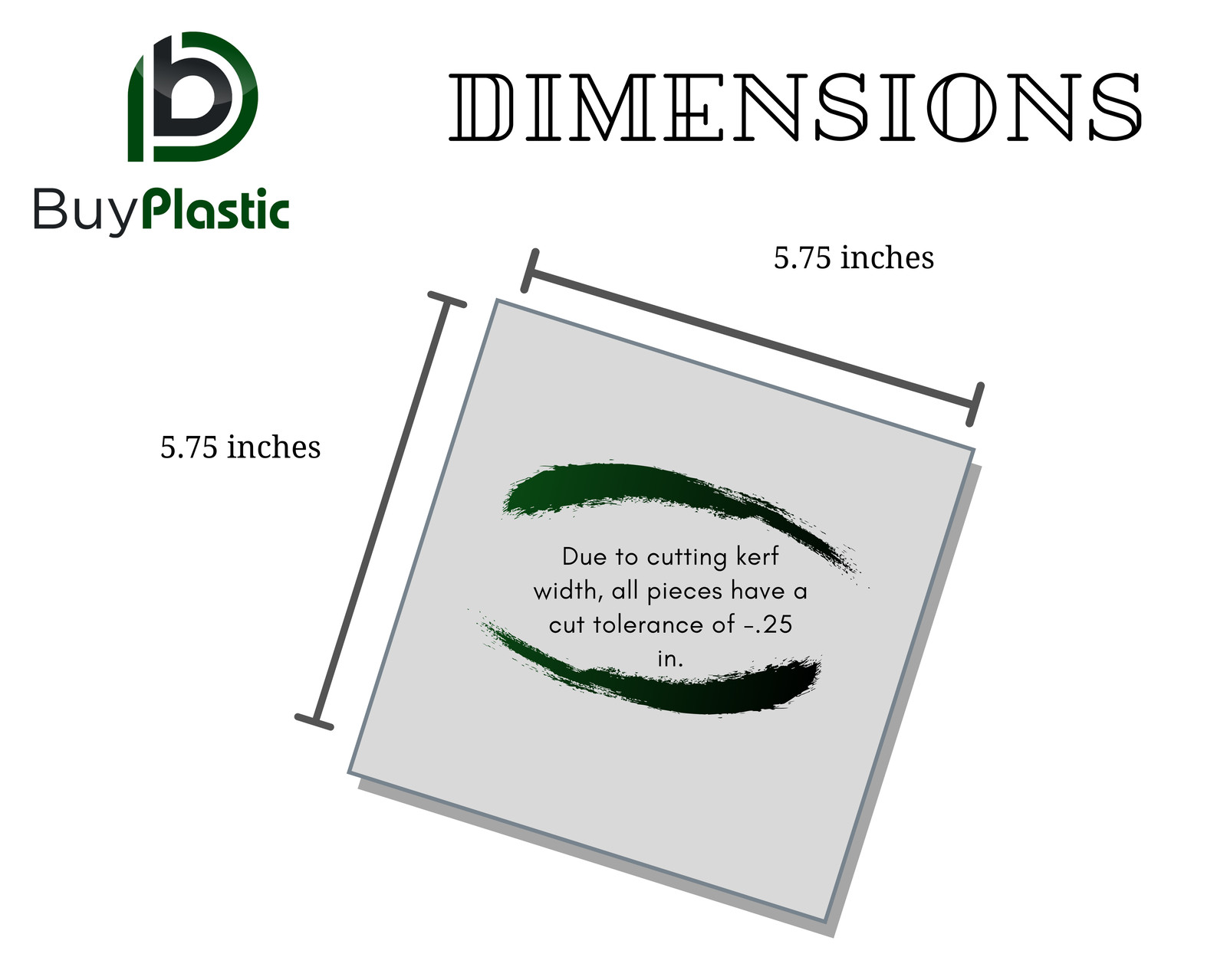 BuyPlastic Black Nylon 6/6 Plastic Sheet 3/4″ x 6″ x 6″