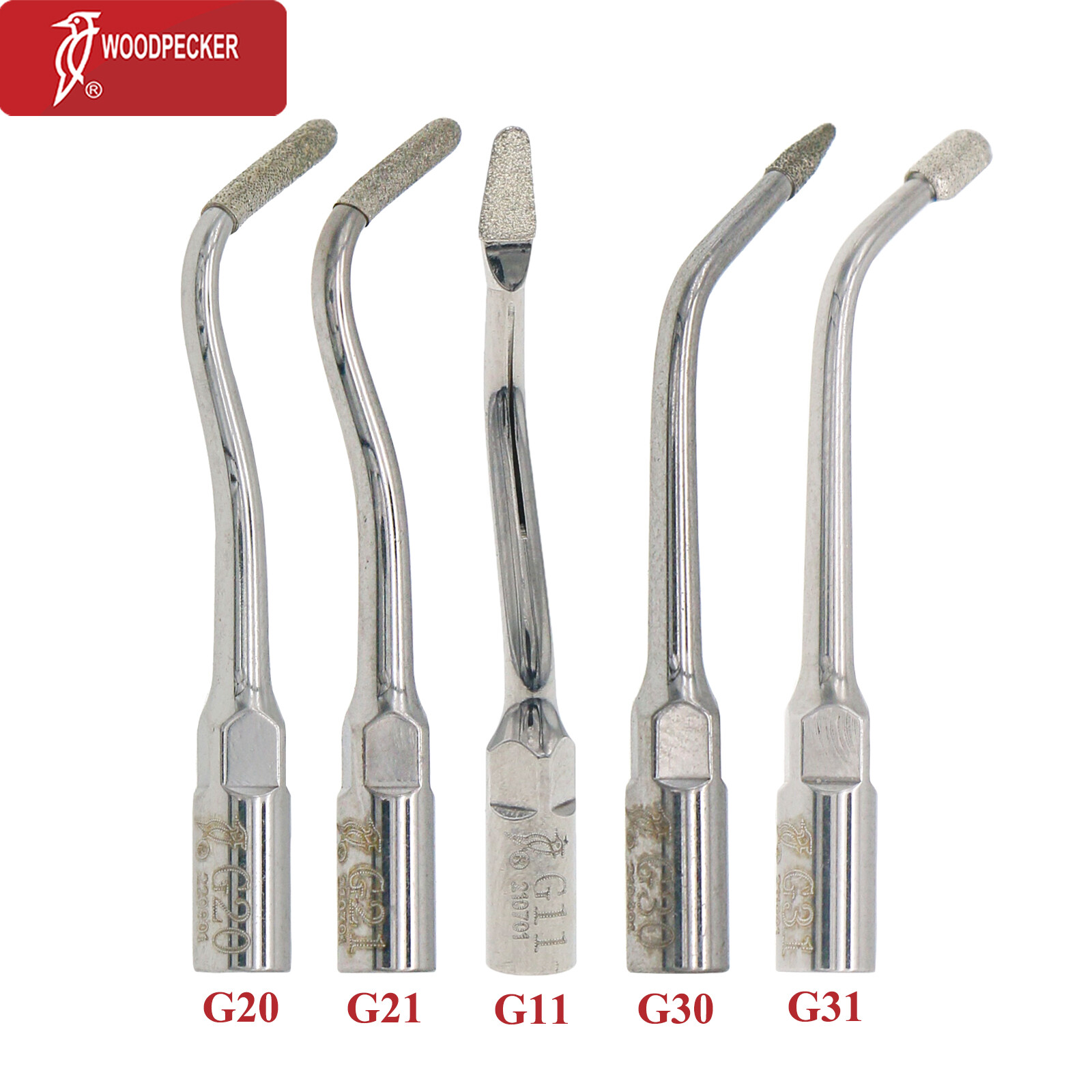 Woodpecker Dental Ultrasonic Scaler Tips Endo Perio Root Canal Fit EMS Handpiece
