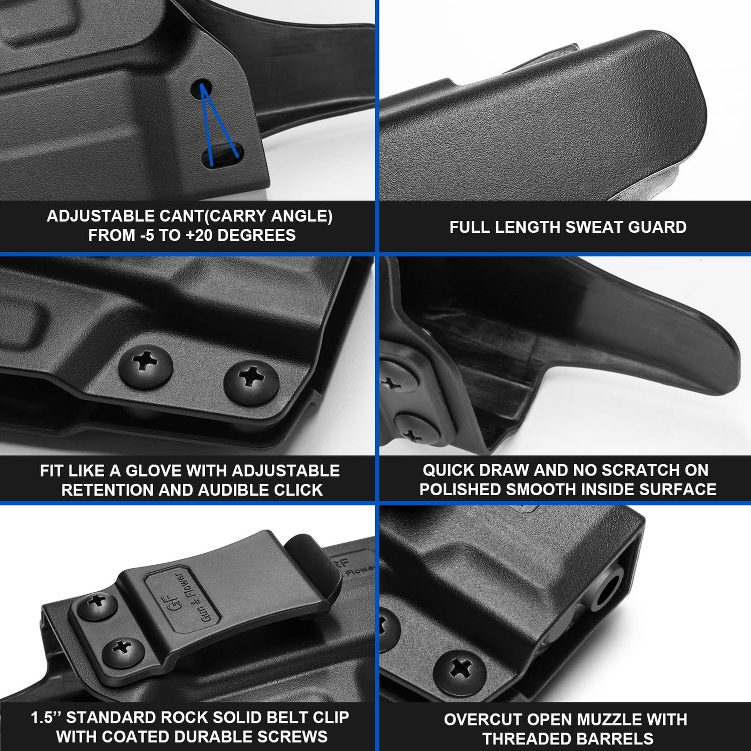 IWB Holster for Taurus 85 & S&W J-Frame Revolvers (637,642,638,43,442), Insid…