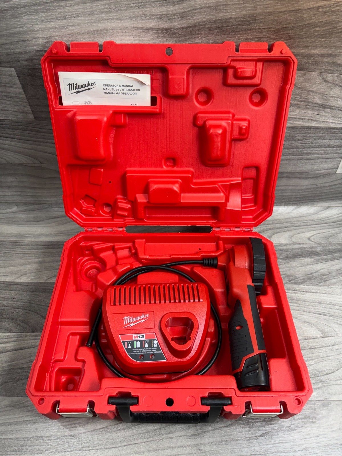 MILWAUKEE 2313-21 M12 M-SPECTOR 360 INSPECTION CAMERA KIT BUNDLE BATTERY & CASE