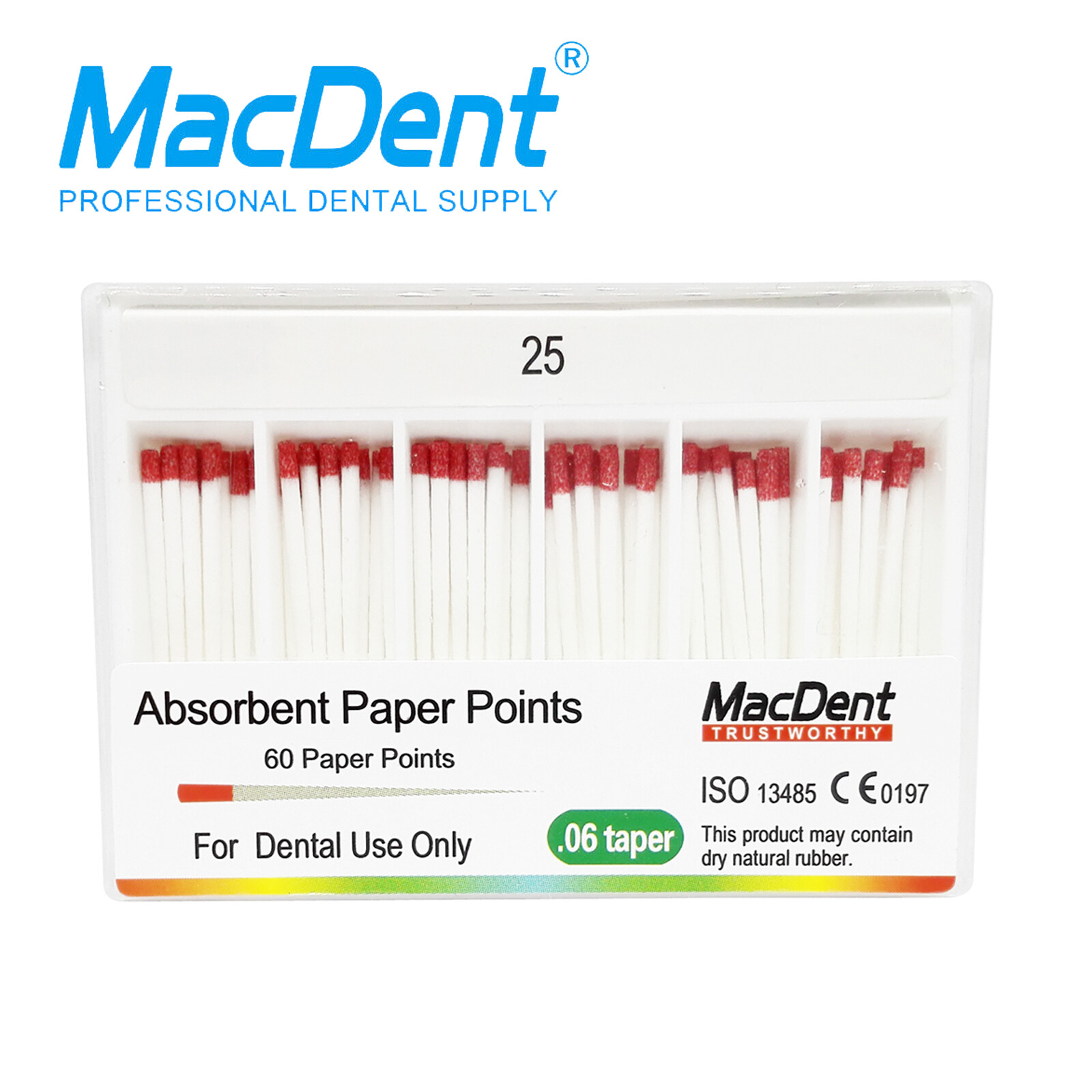 MacDent Dental Gutta Percha Points Absorbent Paper Points Endodontic Root Canal