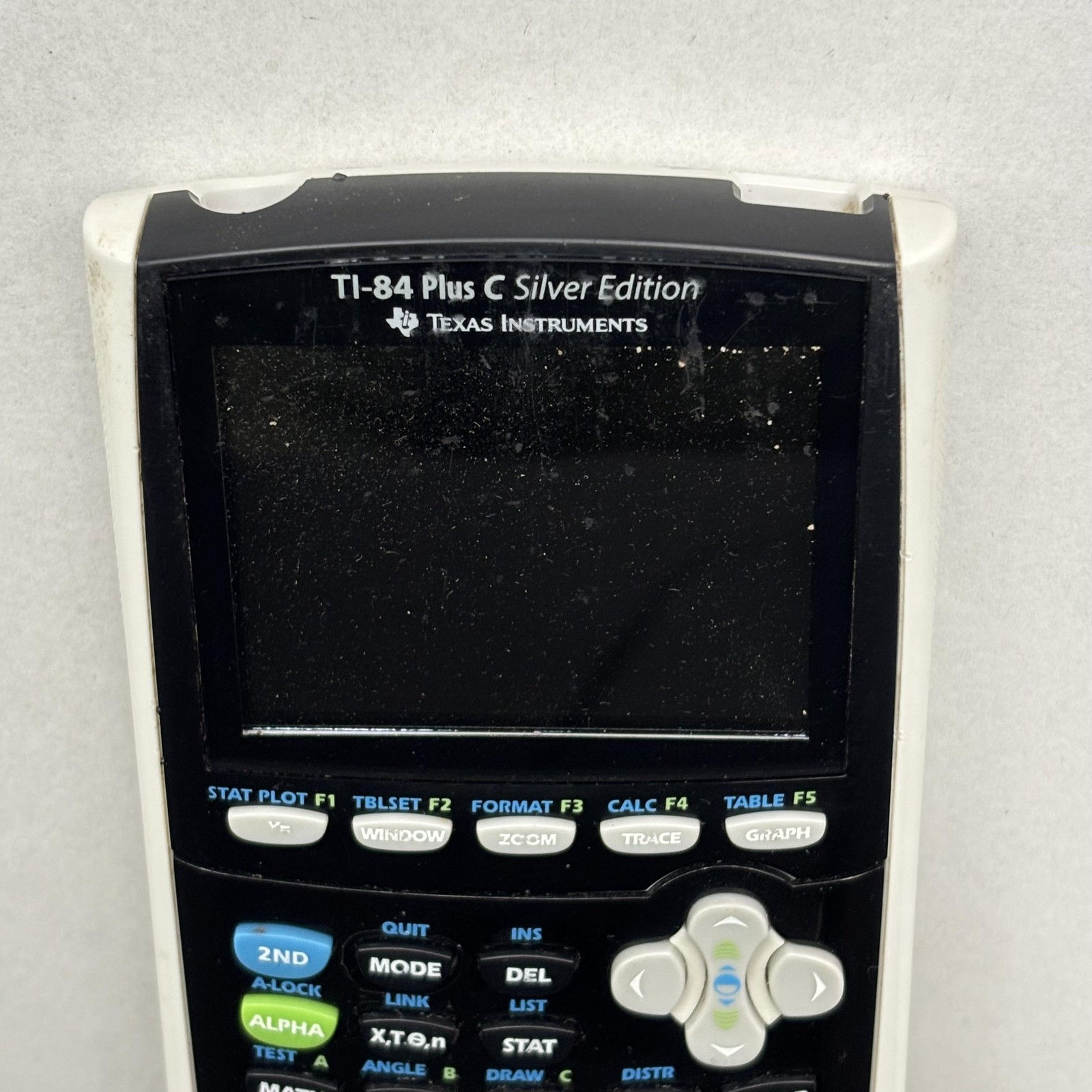 Texas Instruments TI-84 Plus C Silver Edition Graphing Calculator W Cover Tested