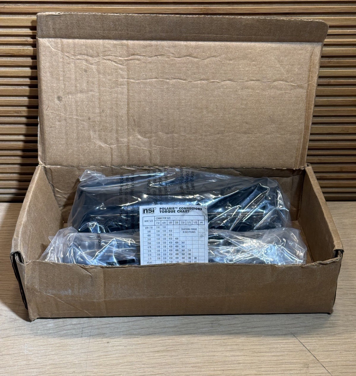 2 Pack – POLARIS IPLD500-8B Multitap Connector ,PVC,4 AWG,500 kcmil New Open Box