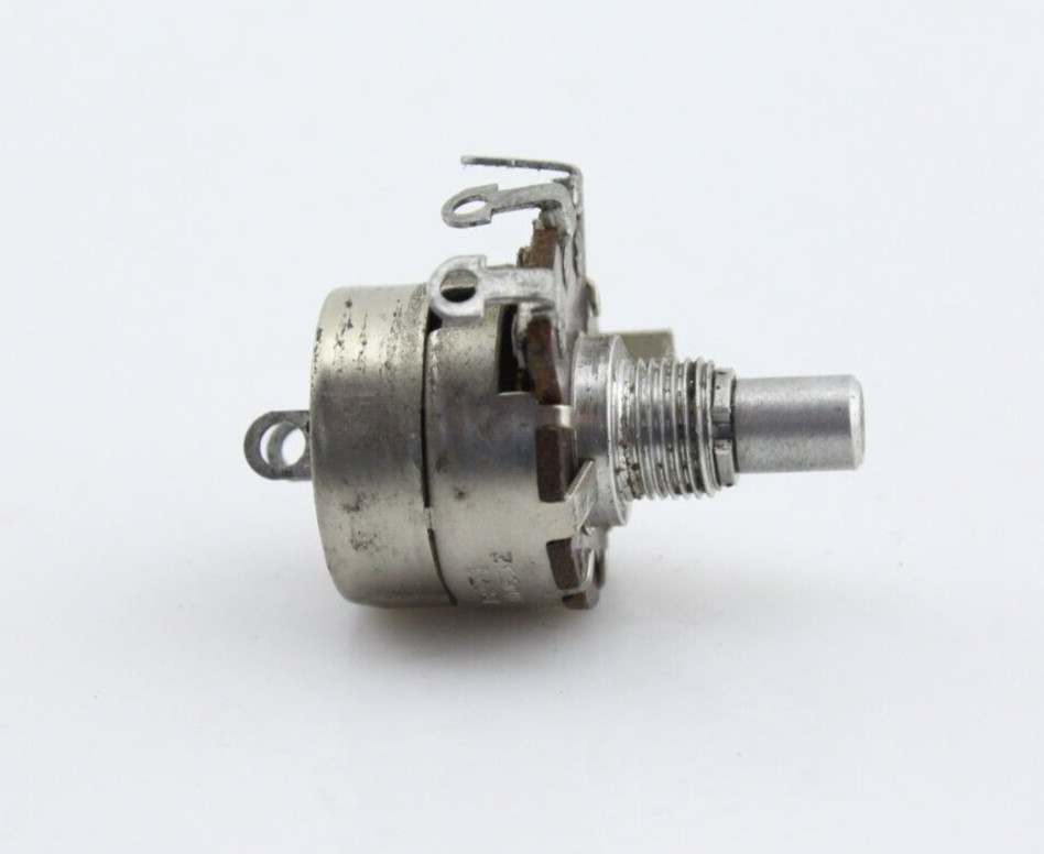 Vintage 1955 Stackpole 1M Ohm Audio Taper Potentiometer Switched RF Shield Cup