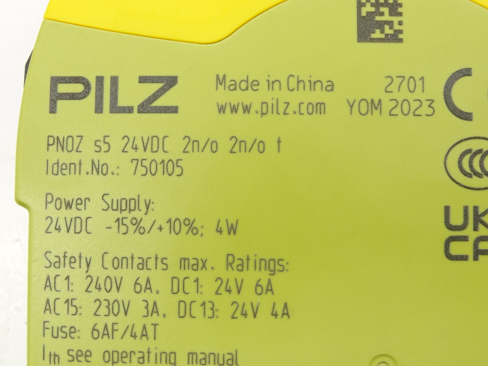 PILZ 750105 RELAY