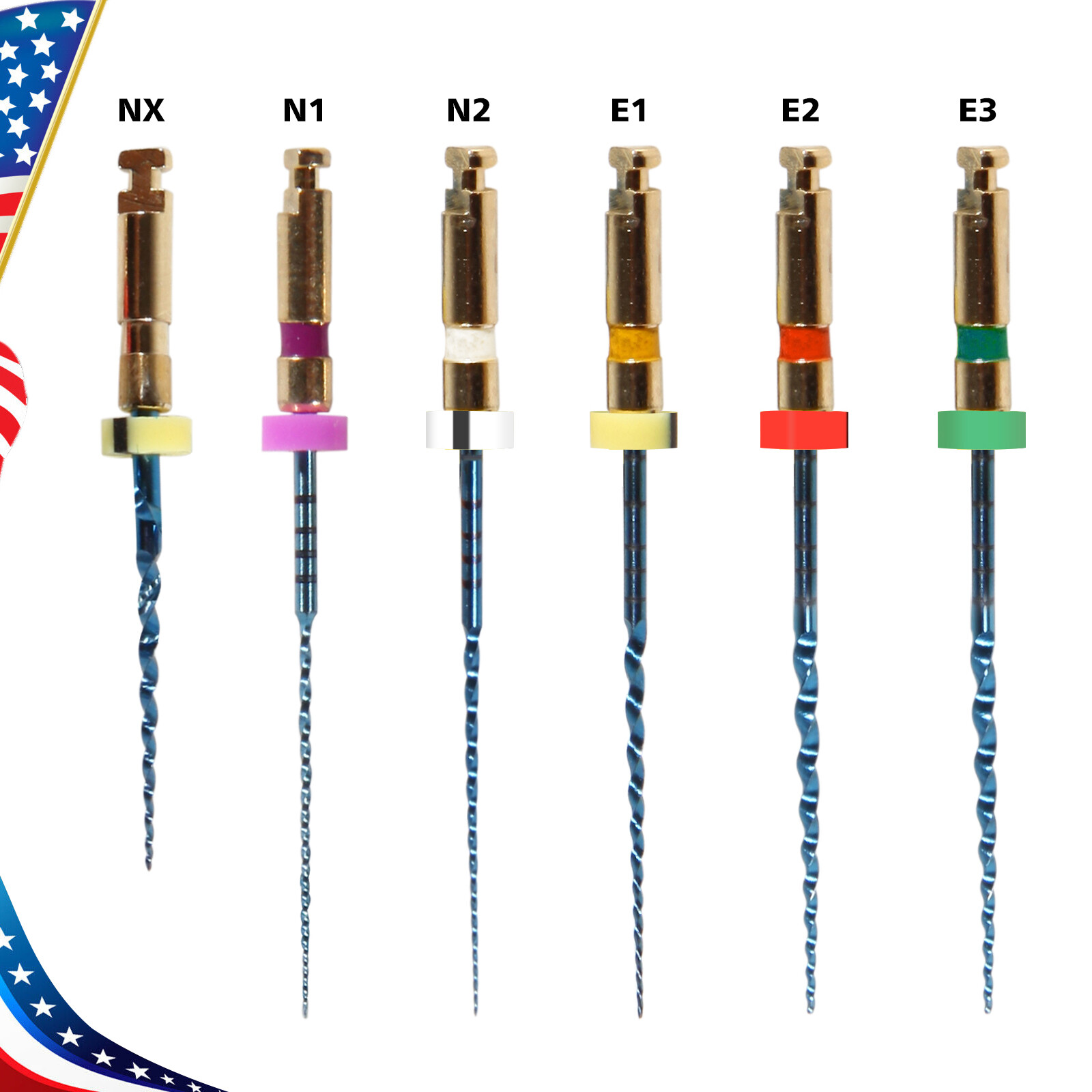 limas endodónticas de motor rotatorio Super NiTi sale 25mm CE FDA 6pcs