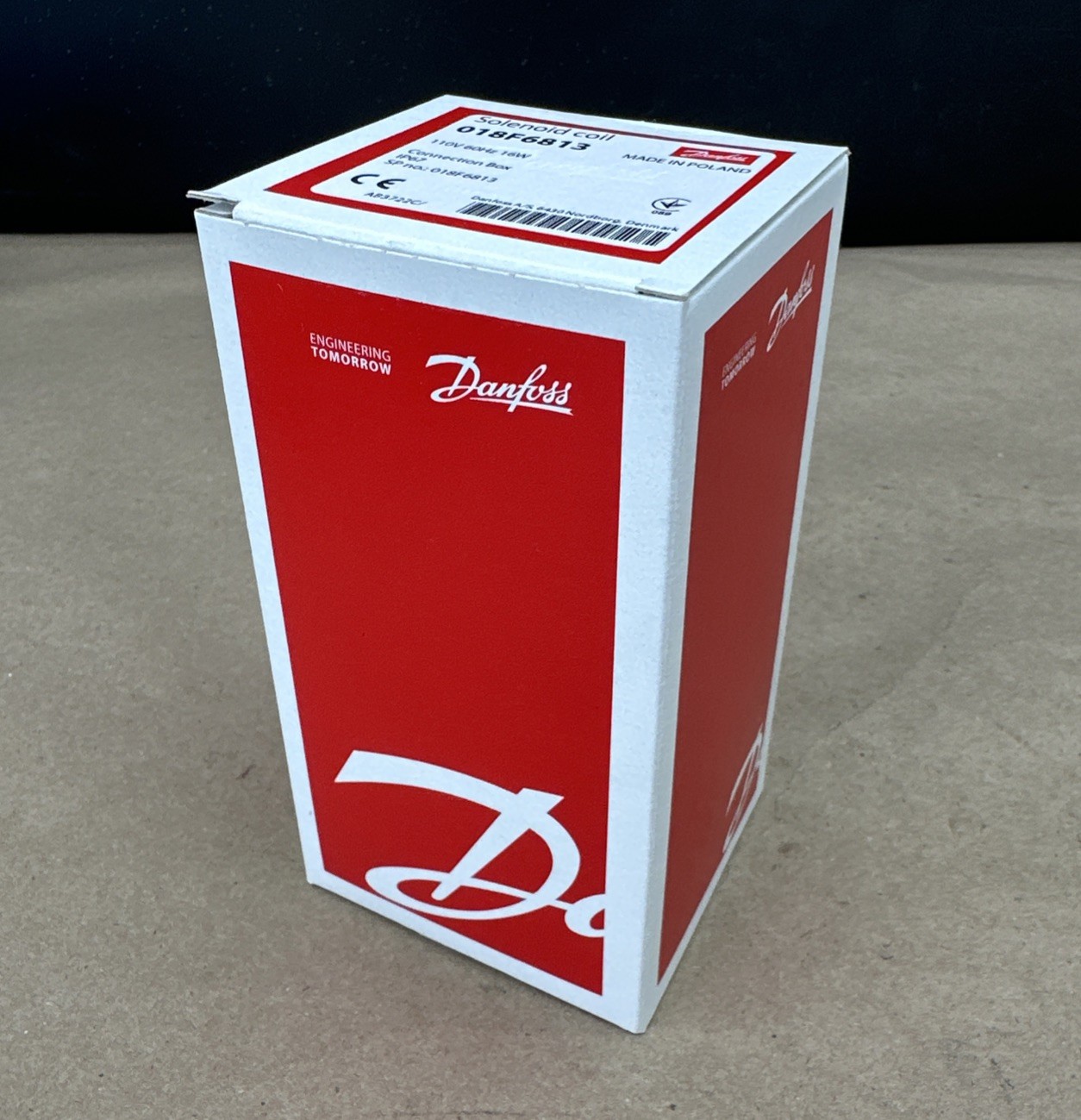 Danfoss 018F6813 Solenoid Coil 110V 60Hz 16W For Connection Box IP67 – BRAND NEW