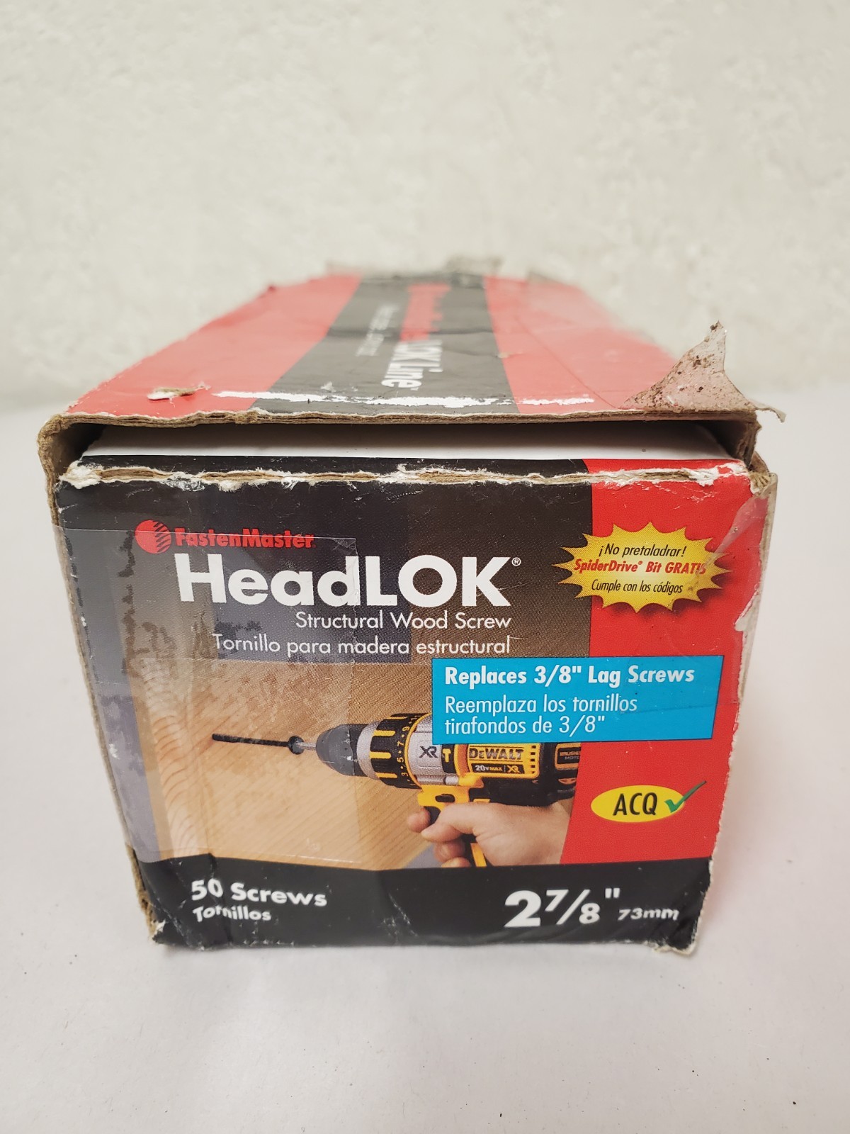 *49* FastenMaster 2-7/8″ HeadLOK Structural Flat Head Wood Screws, Black *READ*