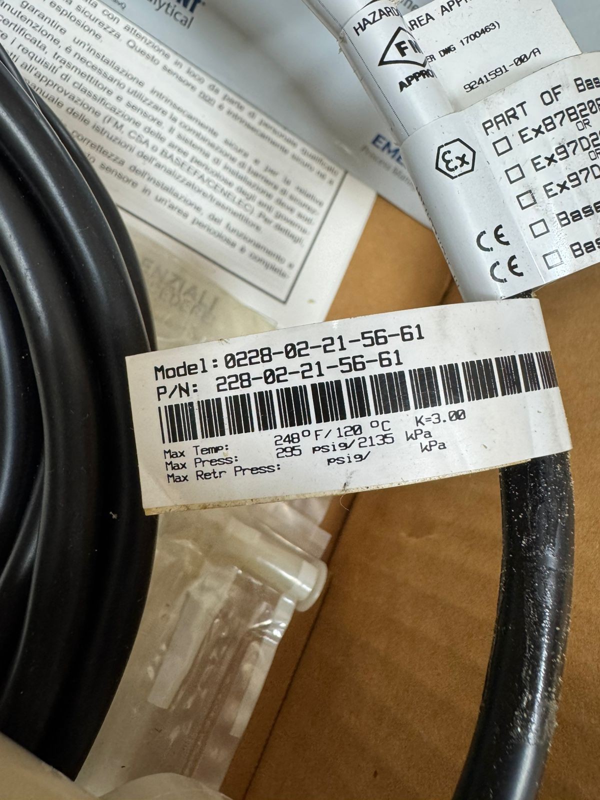 Rosemount / Toroidal Conductivity Sensor / 228-02-21-56-61 / 295psig – 2135kPa